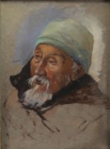 Nikolaos XIMONAS (1866-1929) Oil on cardboard portrait of a man 1922" (in French)
