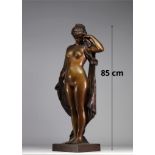 Pierre CAMPAGNE (1851-1910) "Phryne devant ses juges" Bronze.