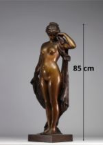 Pierre CAMPAGNE (1851-1910) "Phryne devant ses juges" Bronze.