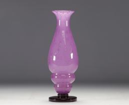 Schneider purple pedestal vase