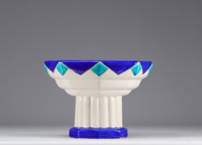 Art Deco pedestal bowl - Keramis Boch la Louviere