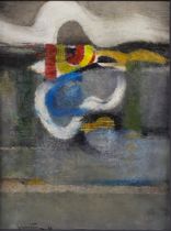 Jean-Pierre JUNIUS (1925-2020) Oil on canvas "Le vent chante sa liberte - 1978" (The wind sings its