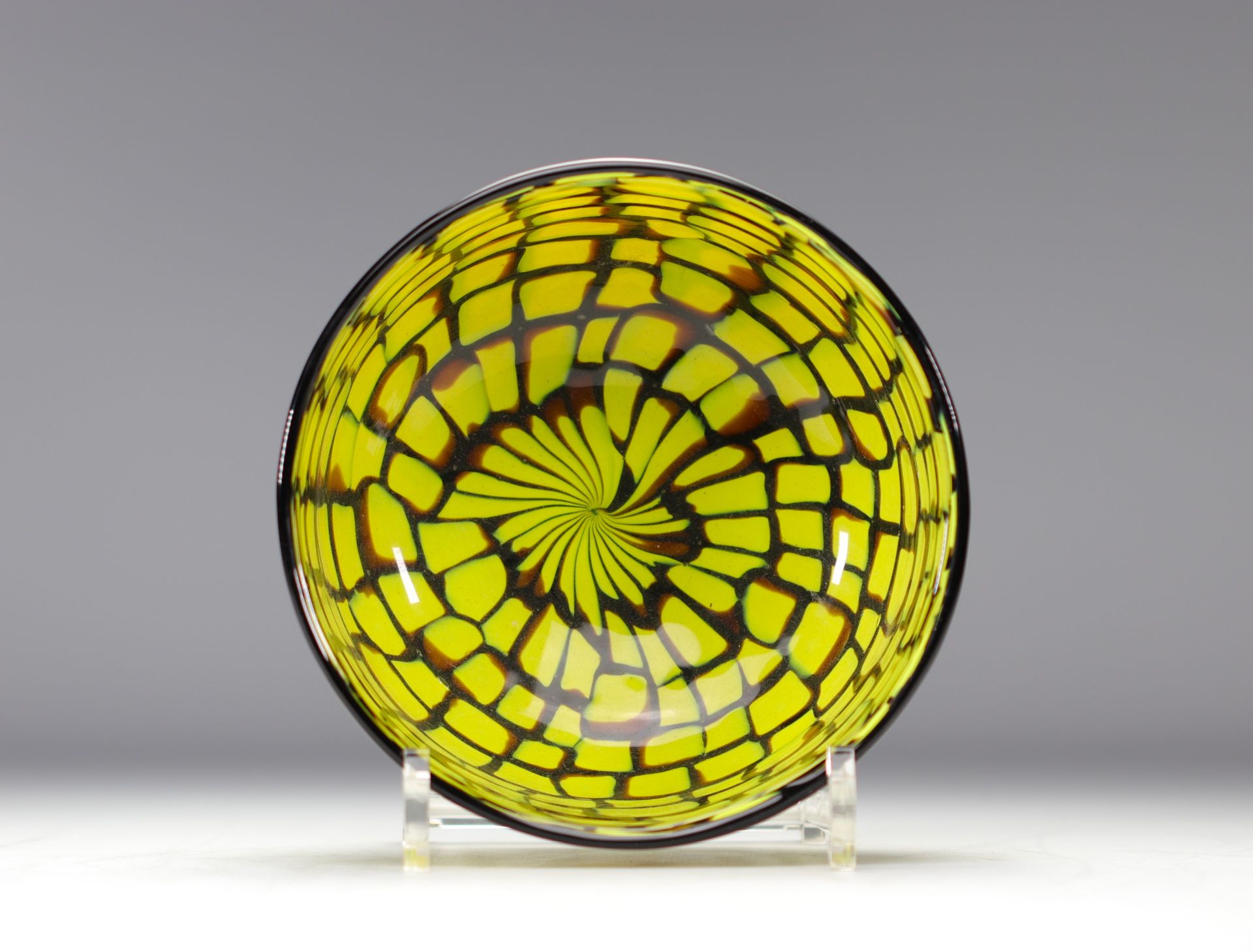 Ercole BAROVIER (1889-1974) Murano glass bowl in yellow - Image 3 of 4
