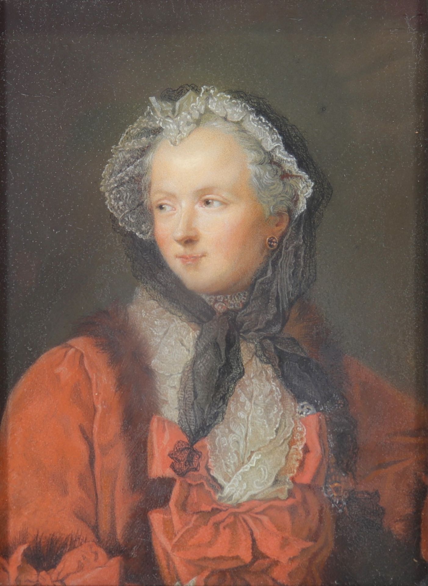 Portrait of "Marie Leszczynska" (last Queen of France) mixed technique.