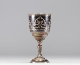 Silver chalice Russian hallmark 875