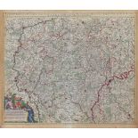 Nicolas VISSCHER (1618-1709) old map "Luxemburgen sis Ducatus" from the 18th century