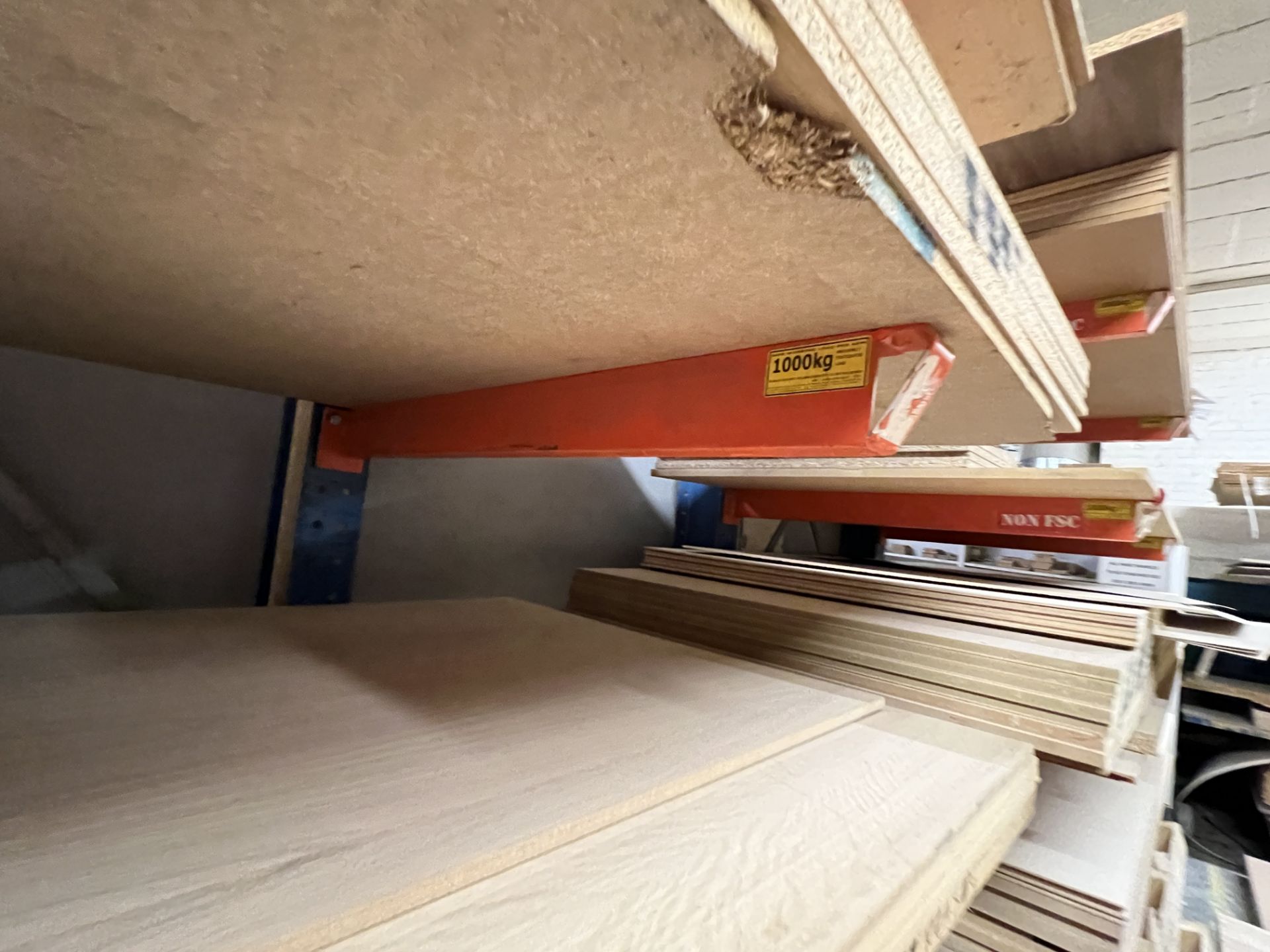 Rapid Racking and unbranded 5 bays of cantilever timber storage racking single sided 1000 kg - Image 10 of 11