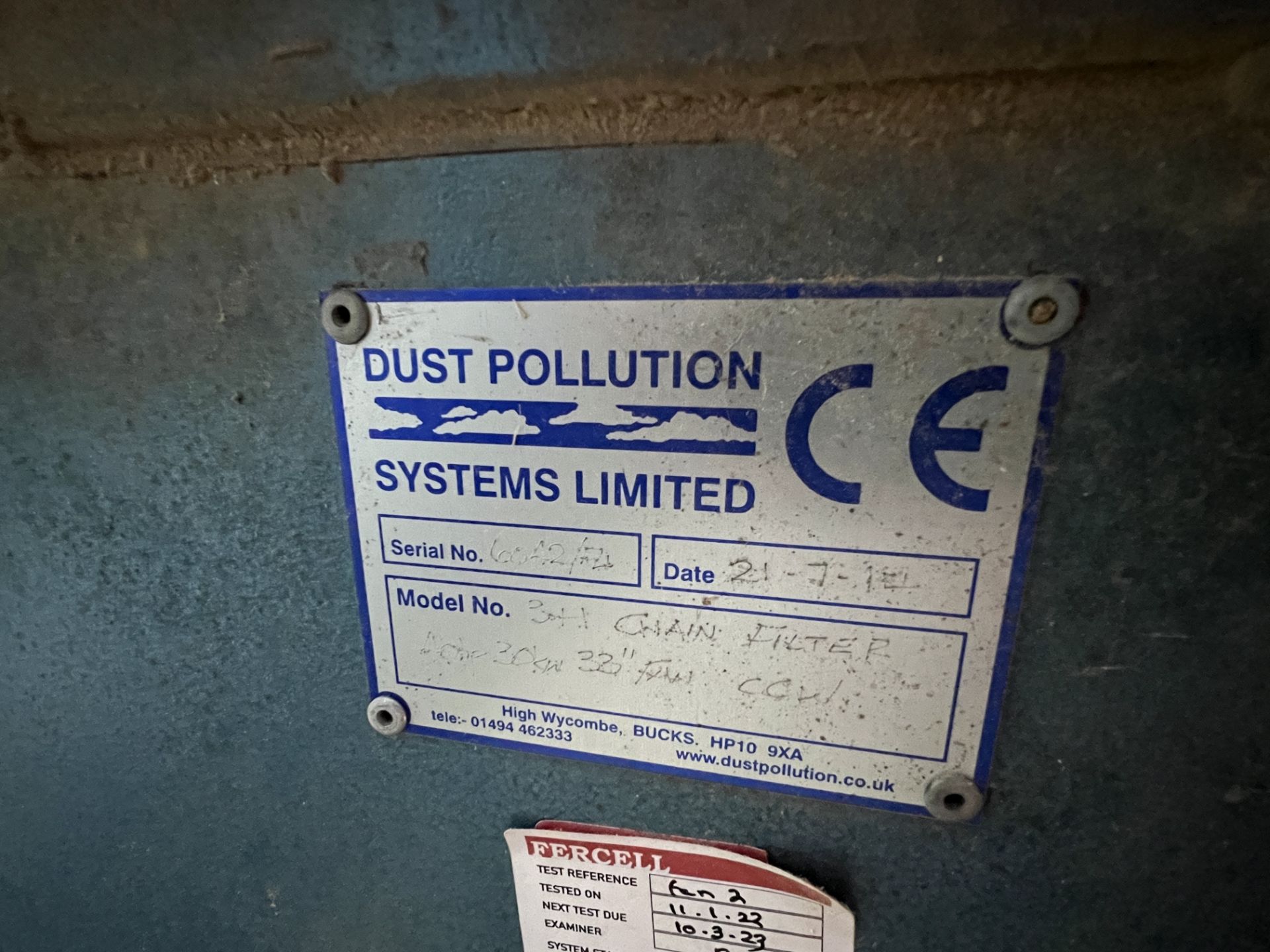 Dust Pollution Systems steel fabricated dust extraction collection system complete with hopper (c.4m - Image 5 of 14
