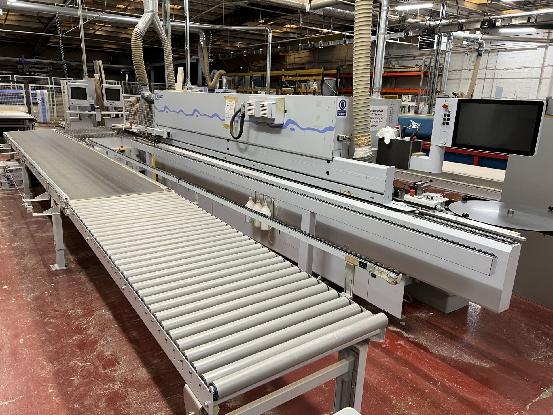 Brandt Highflex 1650 KDF 650 single sided edgebander, edge material thickness up to 15mm,