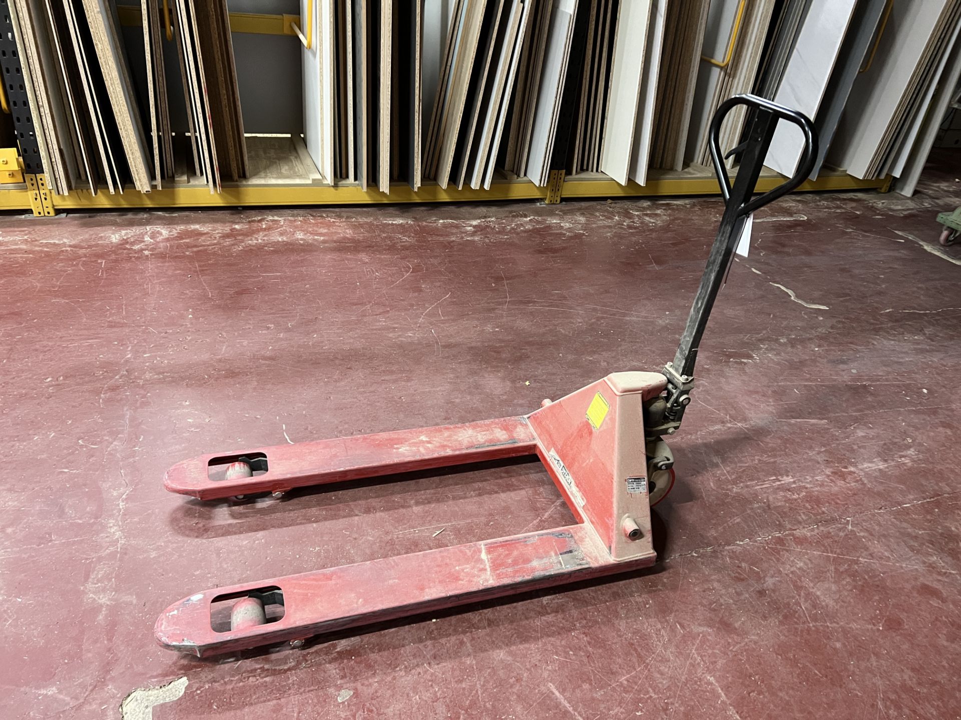 Clarke Strongarm PT685BM wide fork pallet truck fork width 680mm x 1150mm long, 2500 KG capacity,