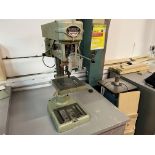 Startrite Mercury MK II bench top pedestal drill with 215mm x 220mm rise and full work table, 10