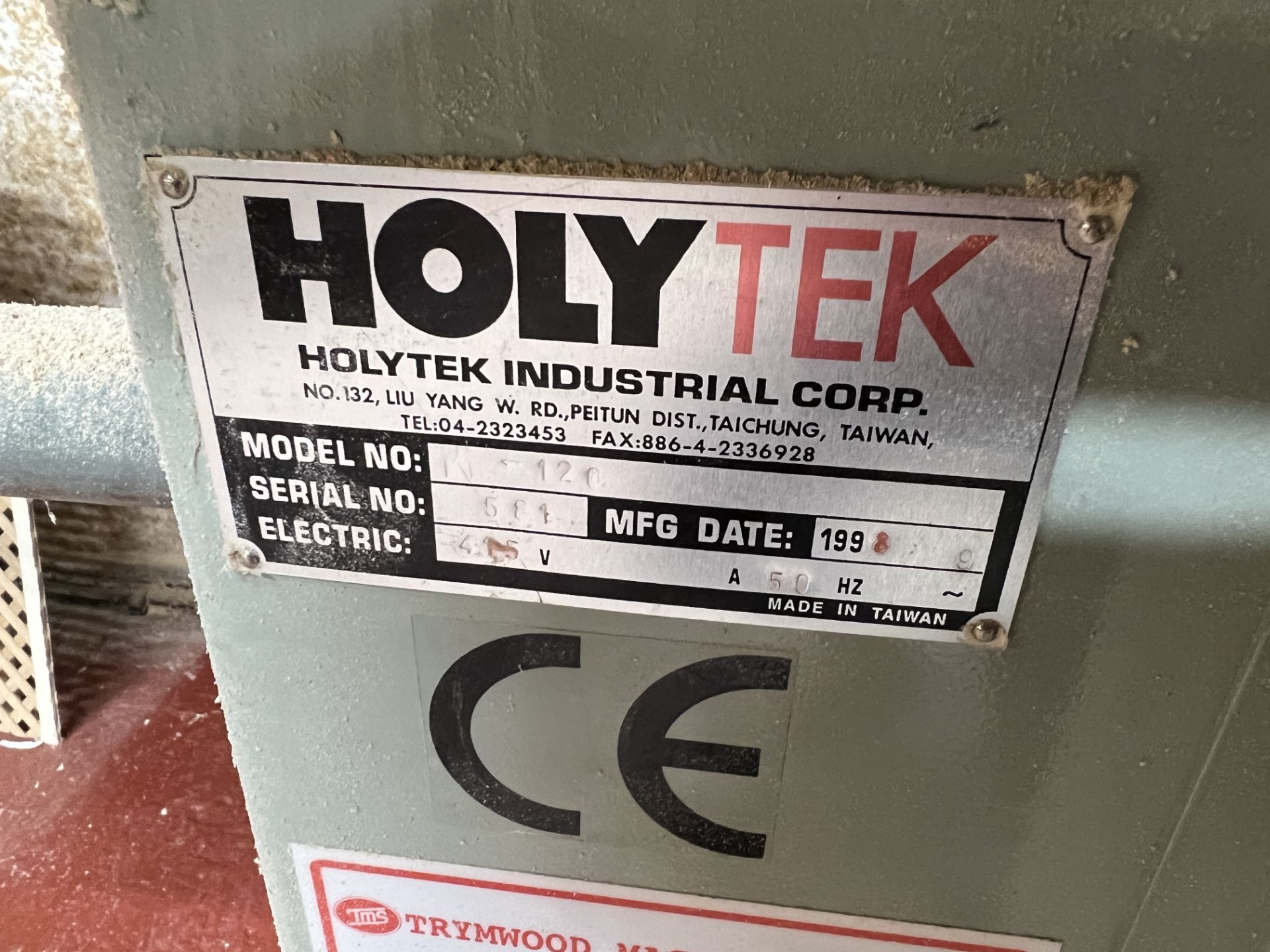 Holytek PW-120 horizontal oscillating belt edge sander, table size 300mm x 1200mm, working - Image 4 of 5