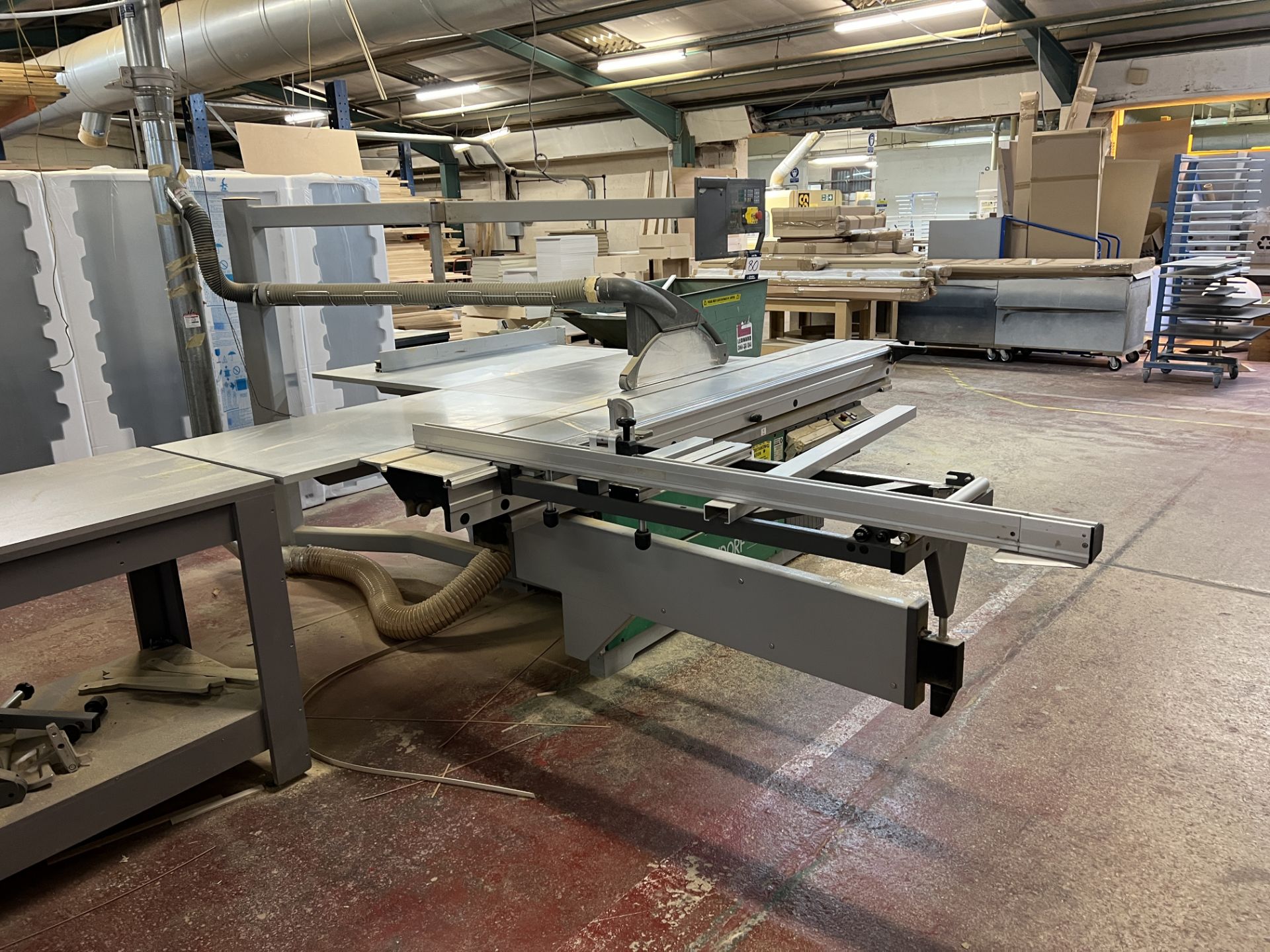 Altendorf Elmo F45 sliding table panel saw, table size 2m x 2.5m, sliding table length, trolley - Image 5 of 9