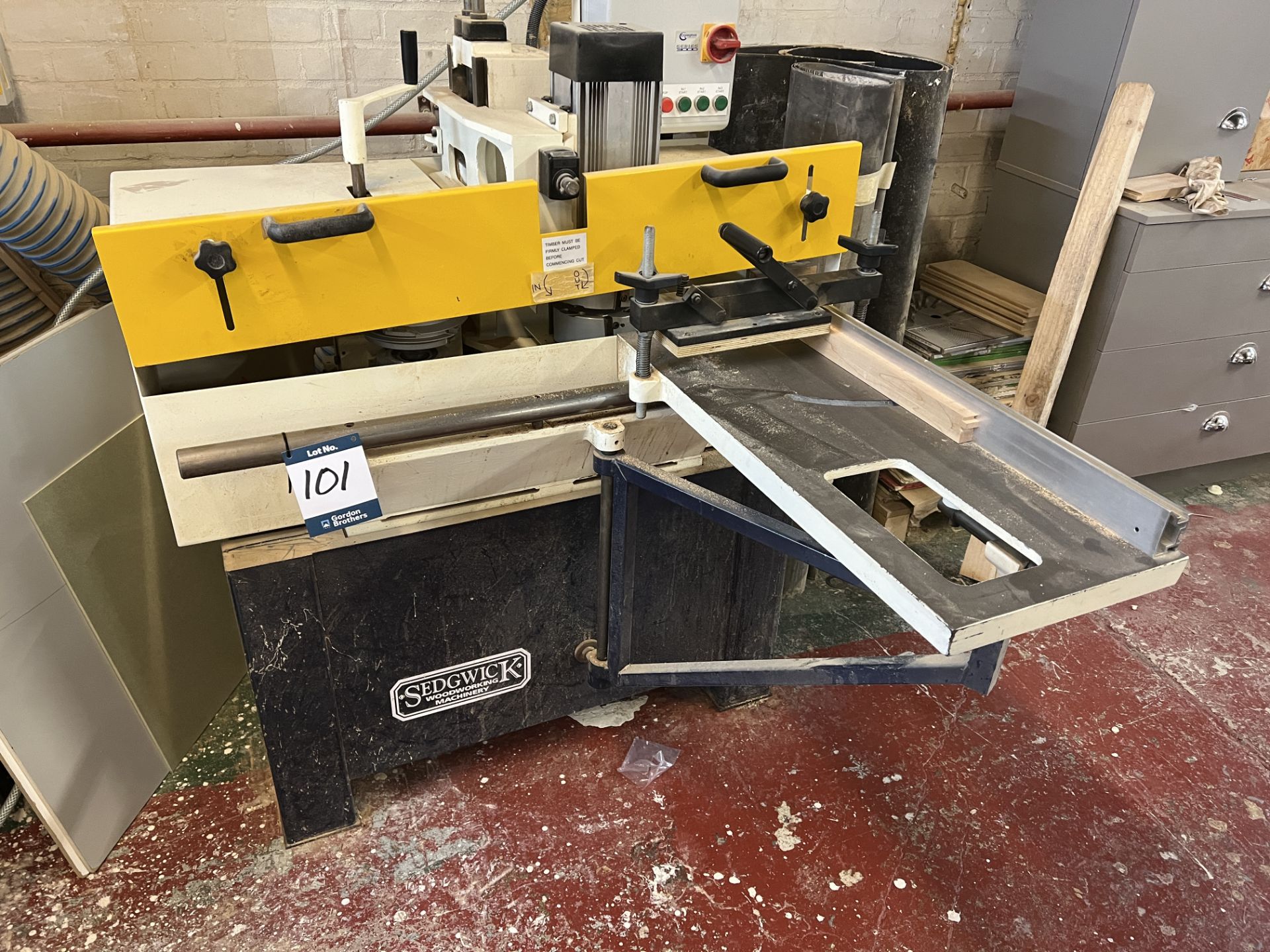 Sedgwick multi-head tenoner, 800mm x 300mm work table, 400 volts with Cromton series 3000 control