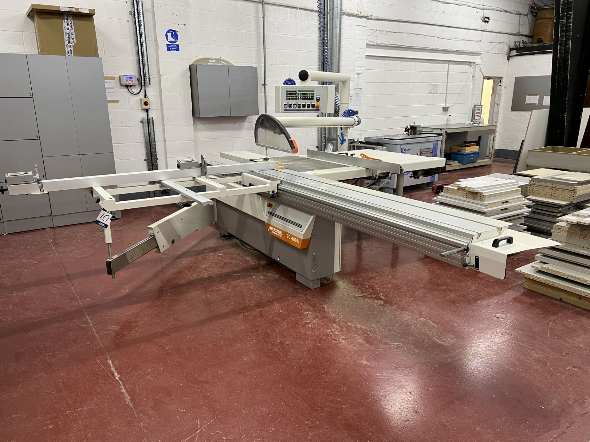 SCM / Casadei SC 400A table panel dimensioning saw with rise, fall, tilt table with electric