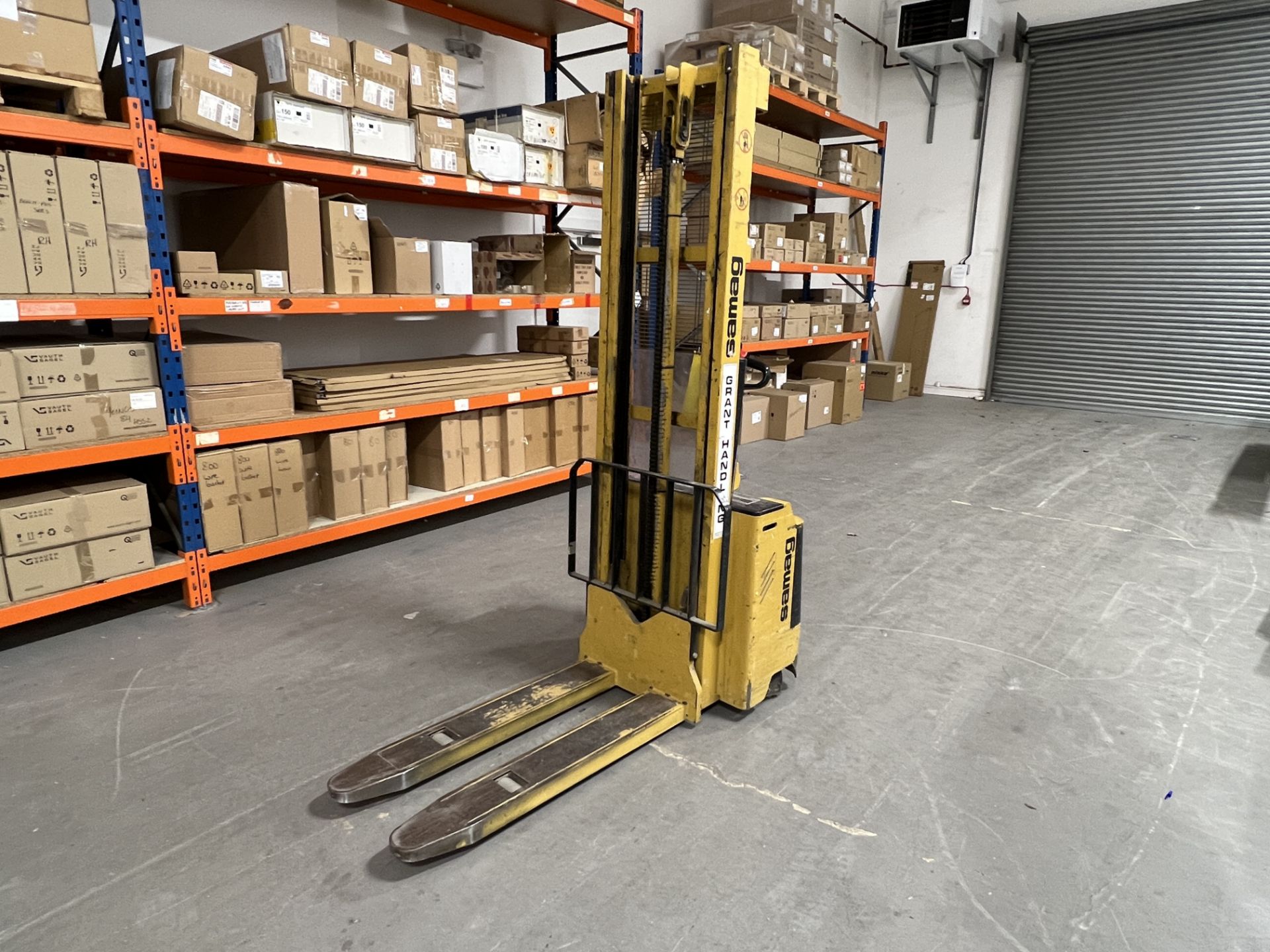 Samag Ego 10 pedestrian controlled electric pallet truck, 1,000 kg capacity, maximum lift height - Image 2 of 8