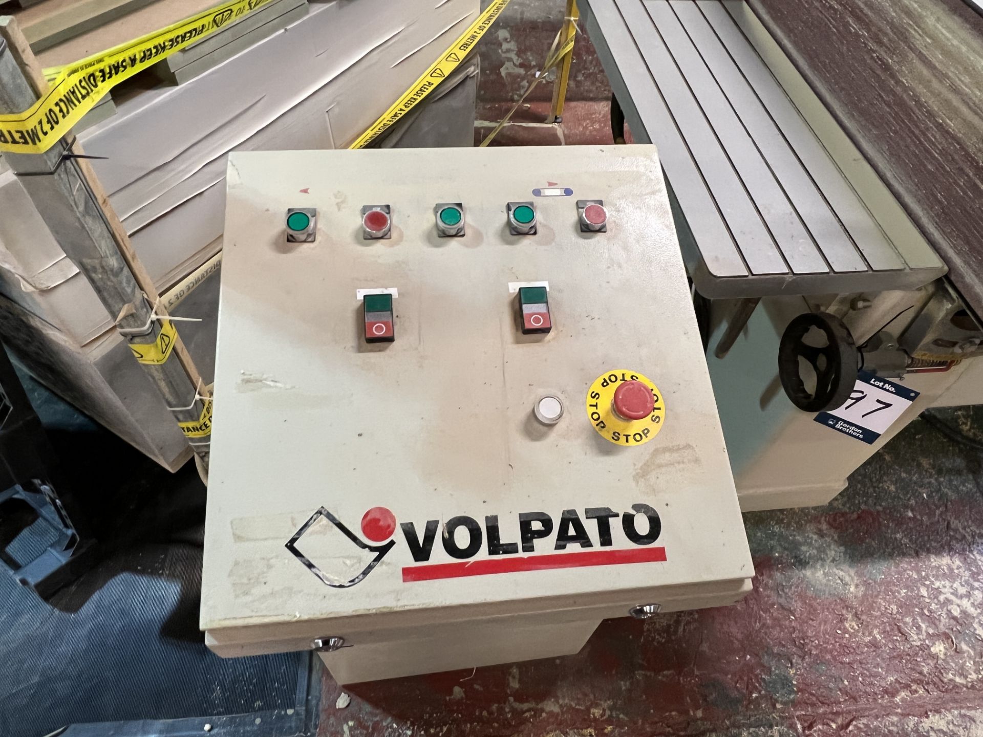 Volpato - Lasm RCG-1200 double sided wide belt box sander, belt speed 26 metres second with 920mm - Image 6 of 9