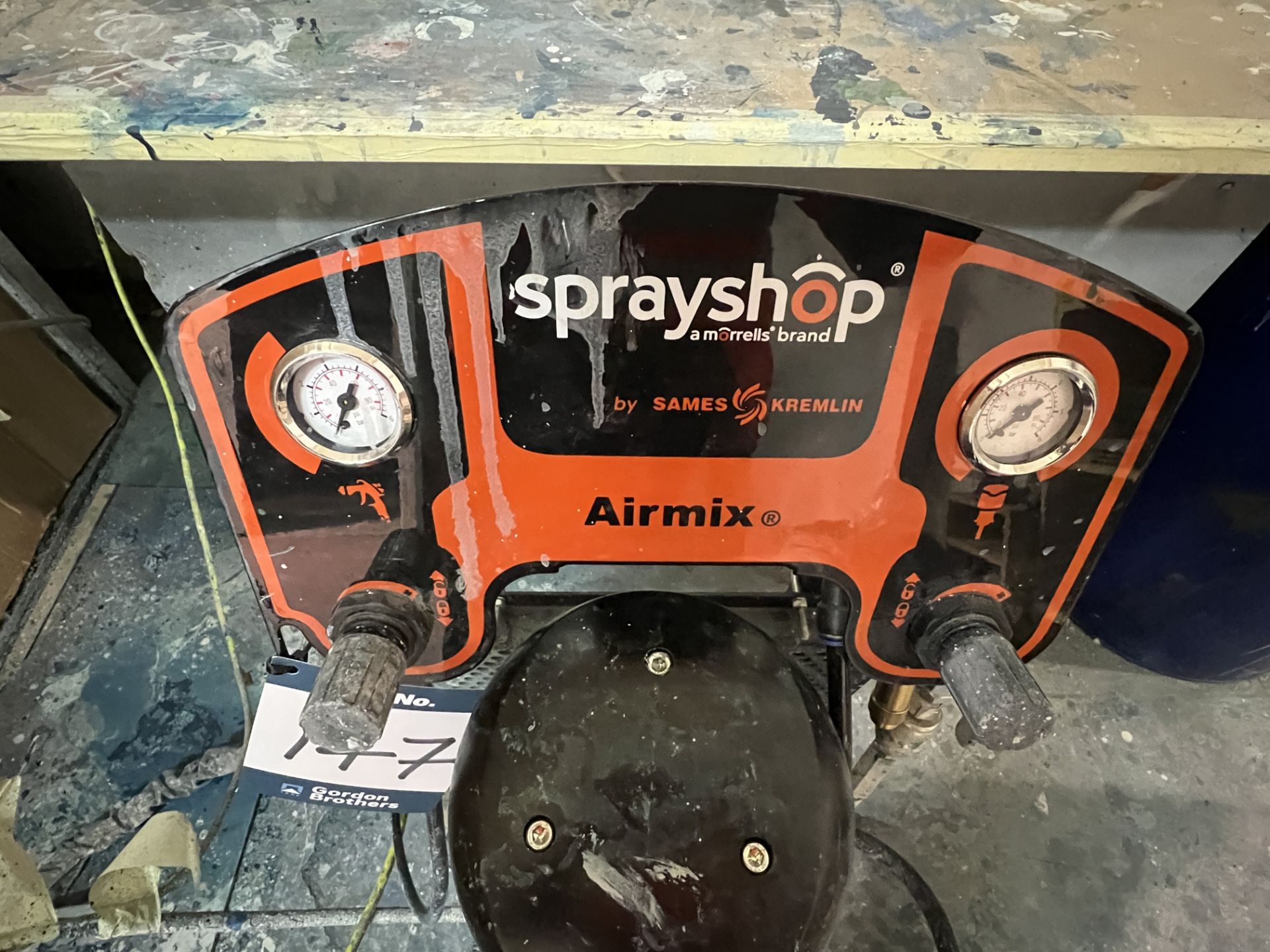 Sames Kremlin- Sprayshop Amorrells Brand 30-C25 paint spray pump 30:1 ratio EX rated mount on mobile - Image 2 of 5