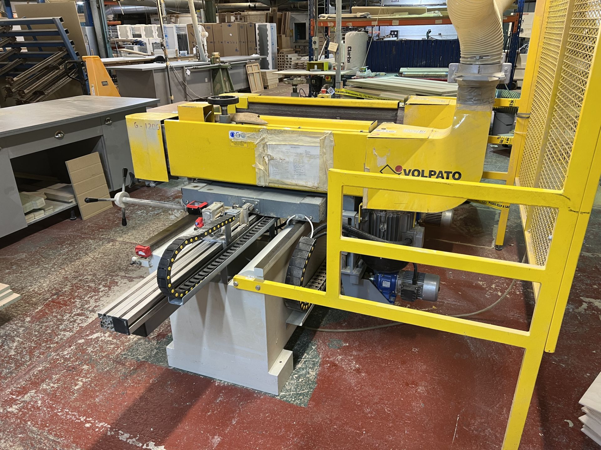 Volpato - Lasm RCG-1200 double sided wide belt box sander, belt speed 26 metres second with 920mm - Image 3 of 9
