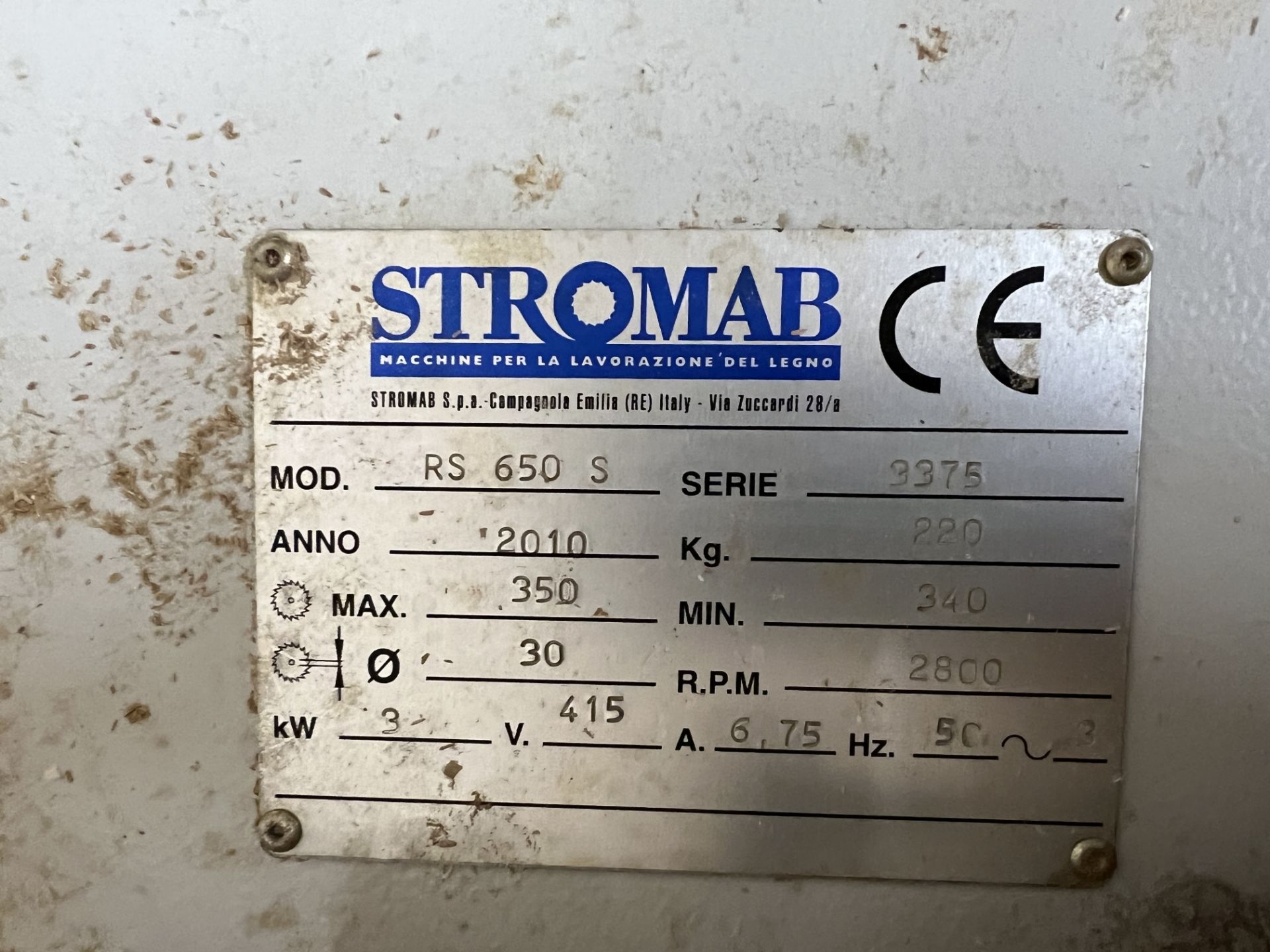 Stromab RS650 S radial arm saw crosscut capacity 650 mm, depth of cut at 45°, crosscut capacity at - Image 6 of 7