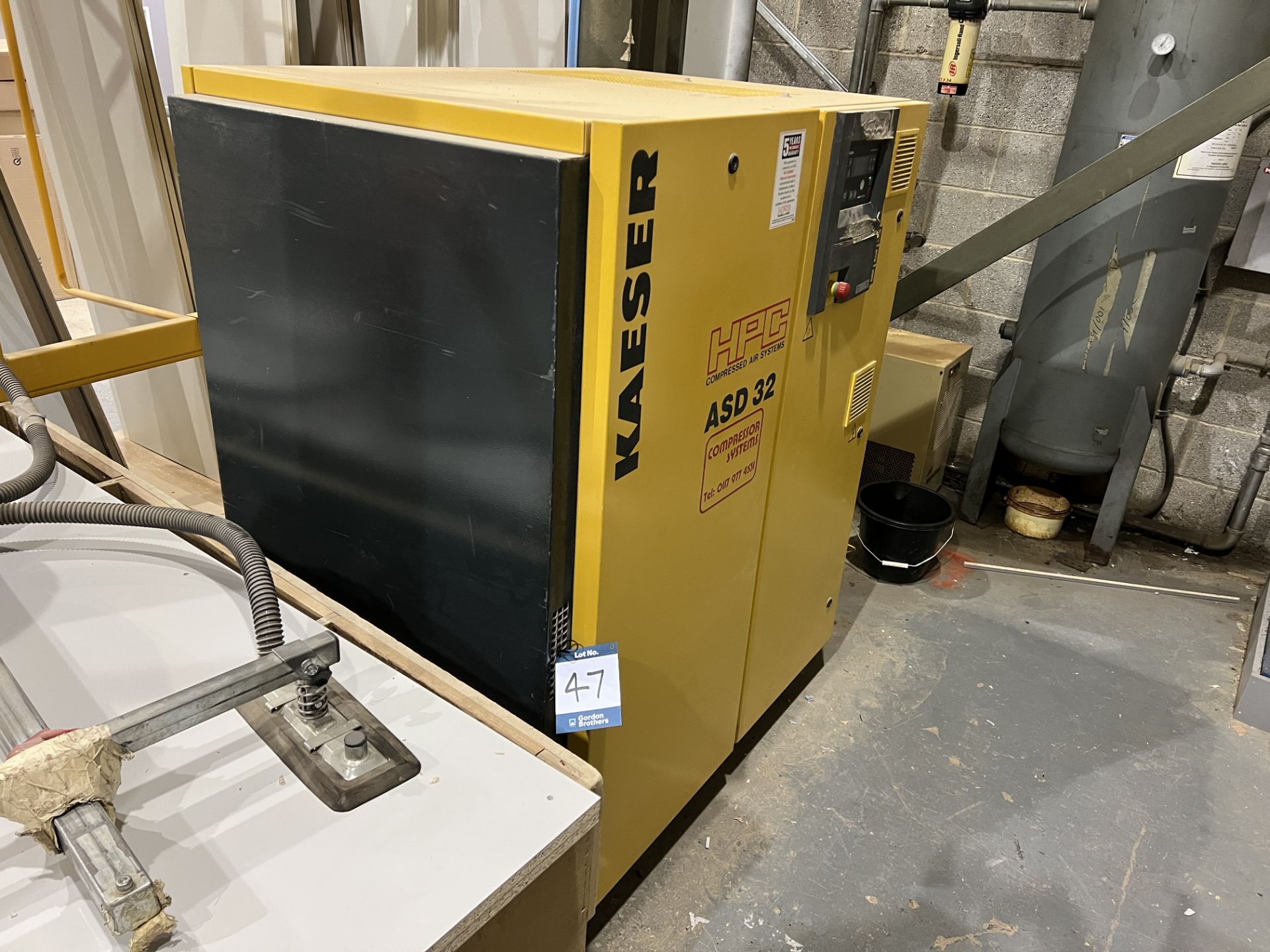 HPC Kaeser ASD32 packaged air compressor with Sigma control, maximum working pressure 11 bar, with - Image 3 of 6