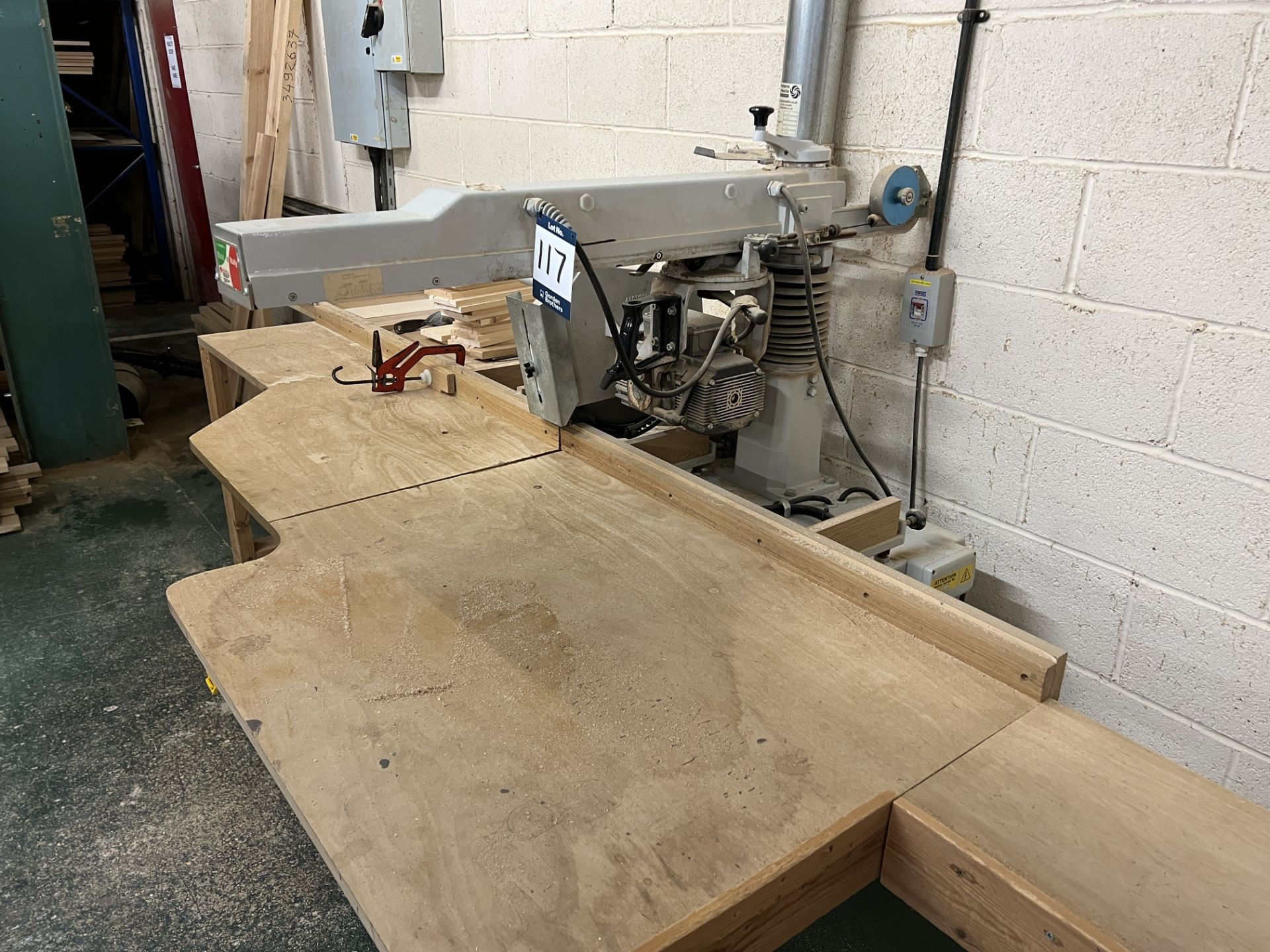 Stromab RS650 S radial arm saw crosscut capacity 650 mm, depth of cut at 45°, crosscut capacity at - Image 3 of 7