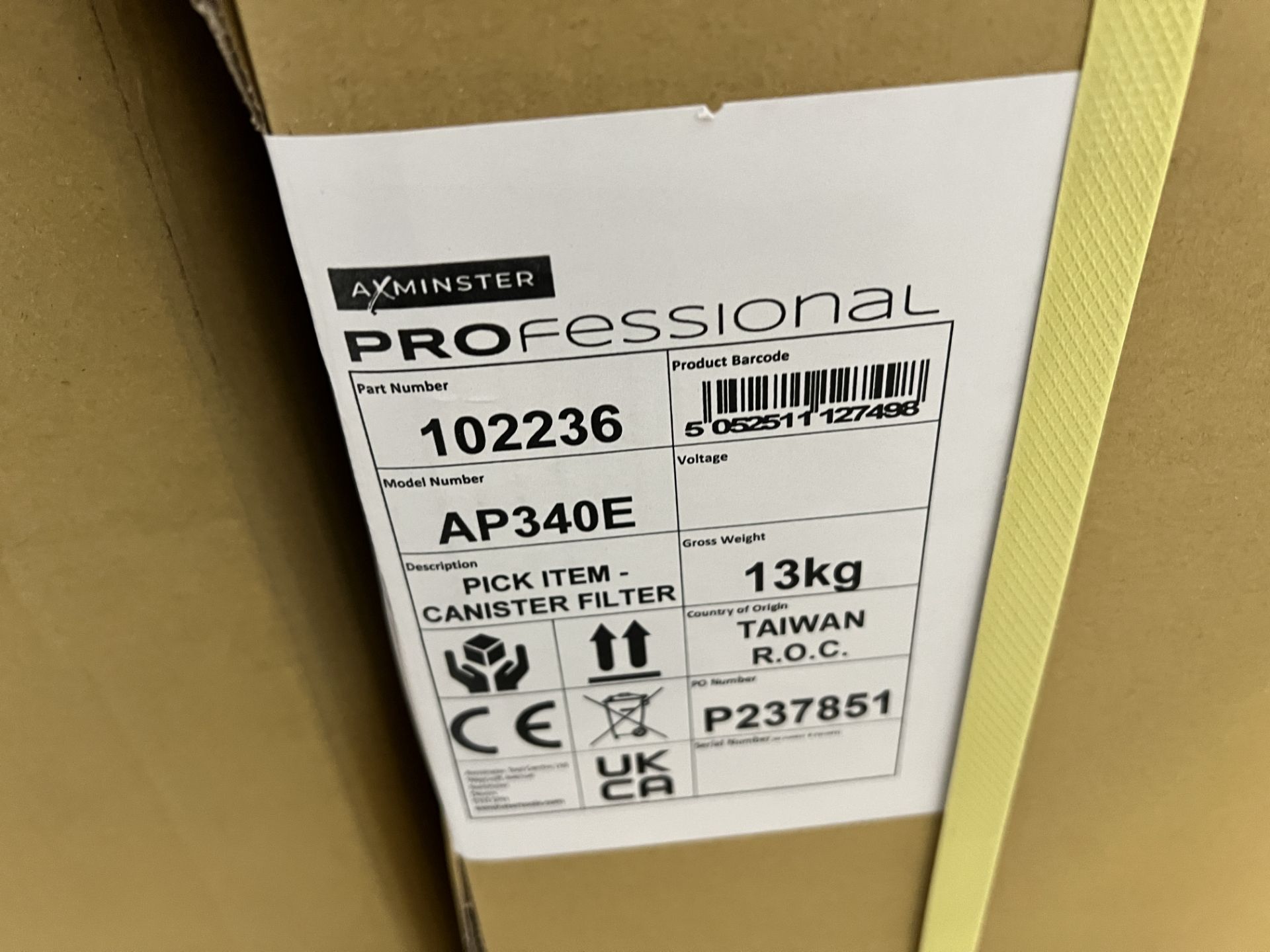 Axminster Professional AP340E extractor unit, S/No. M224991, 230 volts CE marked including 2 x - Image 5 of 7