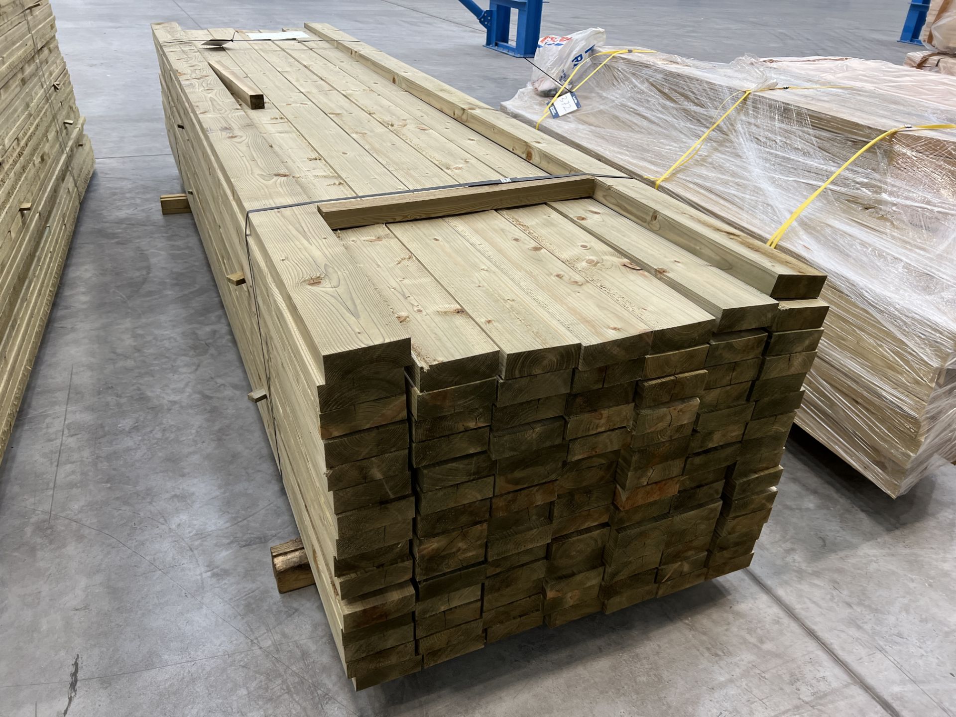 Qty 100 Sawn pressure treated timber 3.6m long x 125mm wide x 45mm thick (Unused) - Image 3 of 4