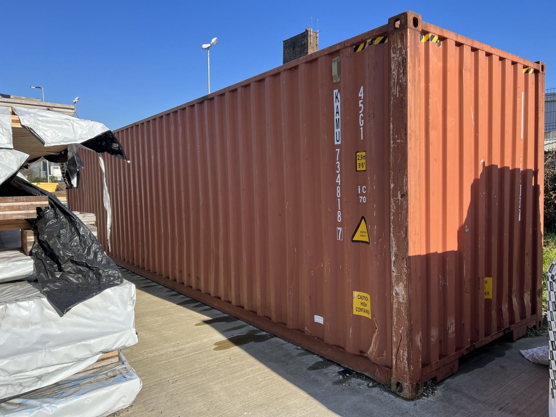 Tai International Container Corp 12m (L) x 2.4m (W) x 2.9 m (H) steel shipping container with double - Image 3 of 10