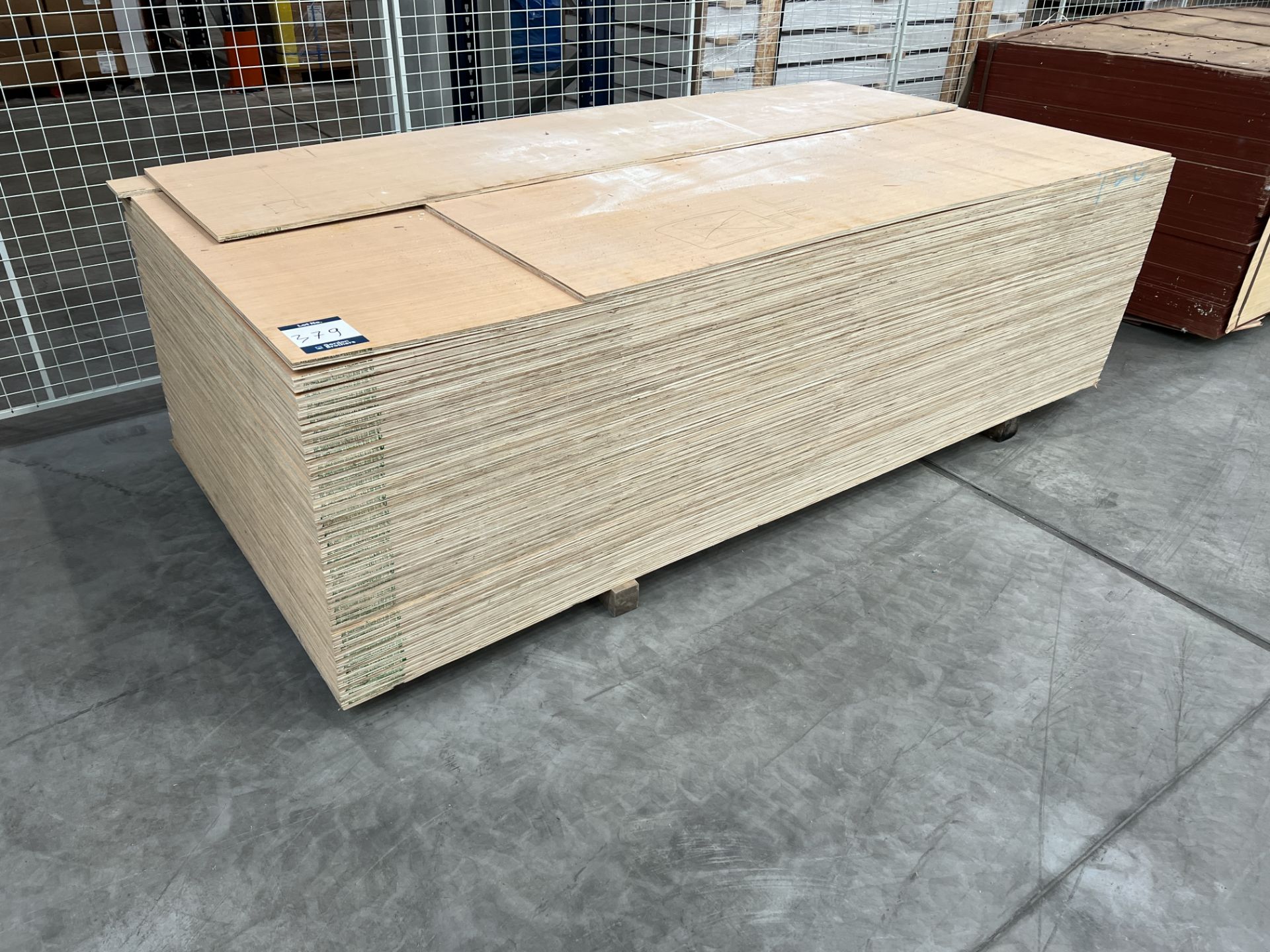 Qty 56 Streply plywood, 2400mm x1200mm x 12mm, grade B/BB (Unused) - Image 2 of 4