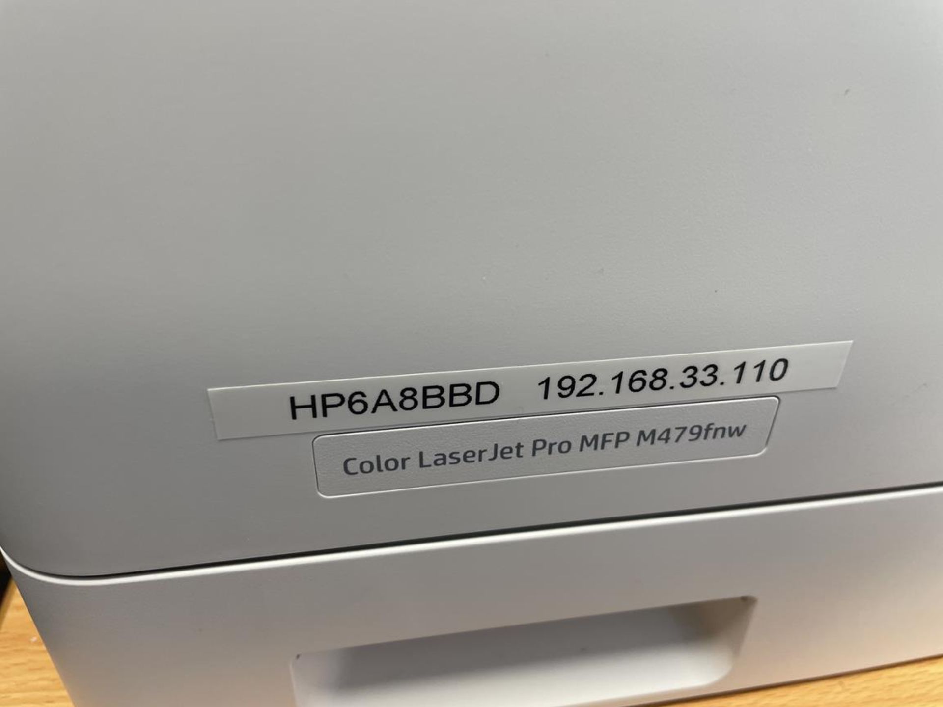 HP Colour Laser Jet Pro MFP M479FNW Printer Photocopier (GB REF#224) - Image 2 of 2