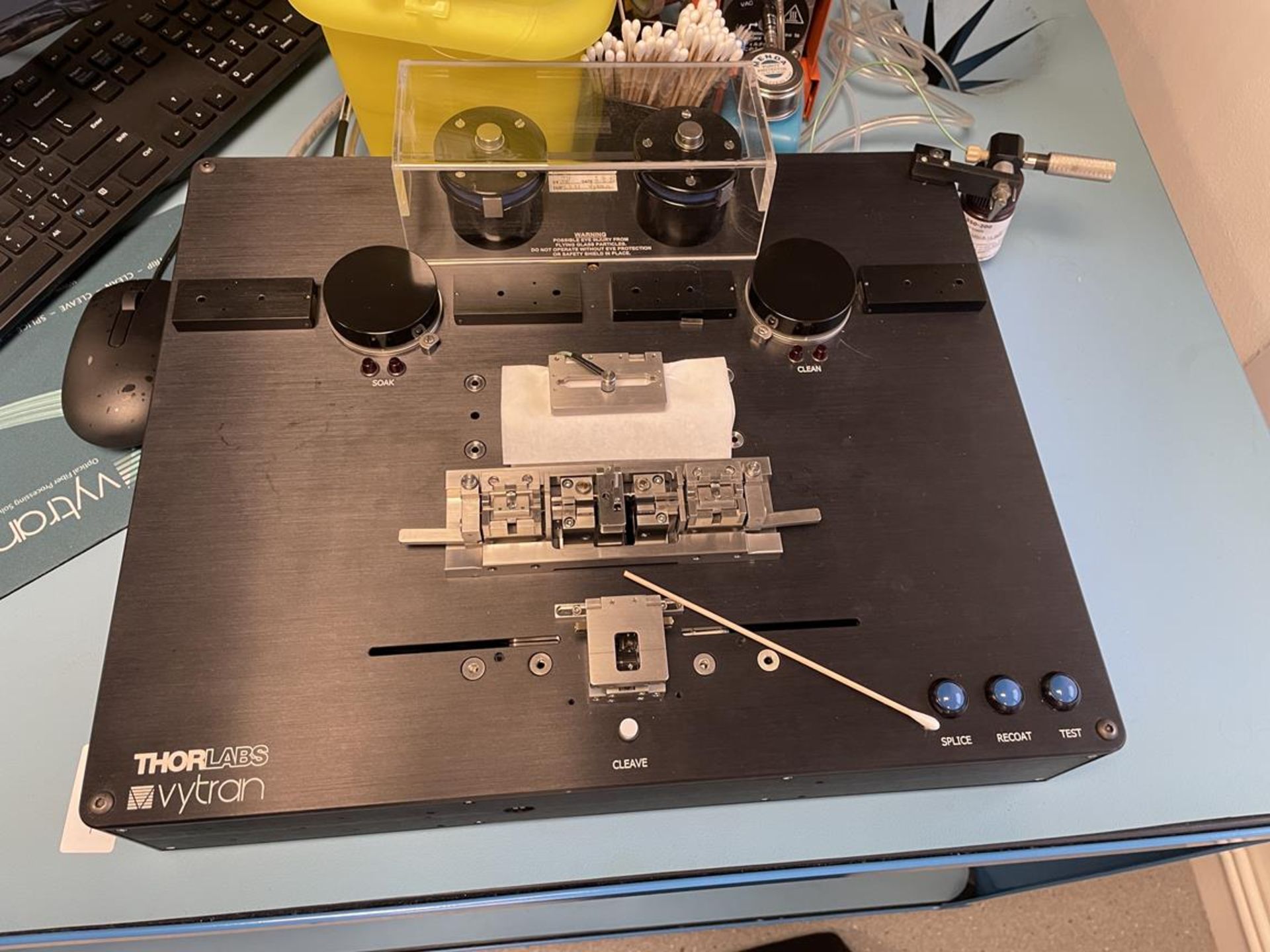 2020 Thor Labs Vitran Fiber Optic Splicing Stantion S/No. FFS2000WS with Control PC (GB REF#102) - Image 2 of 3