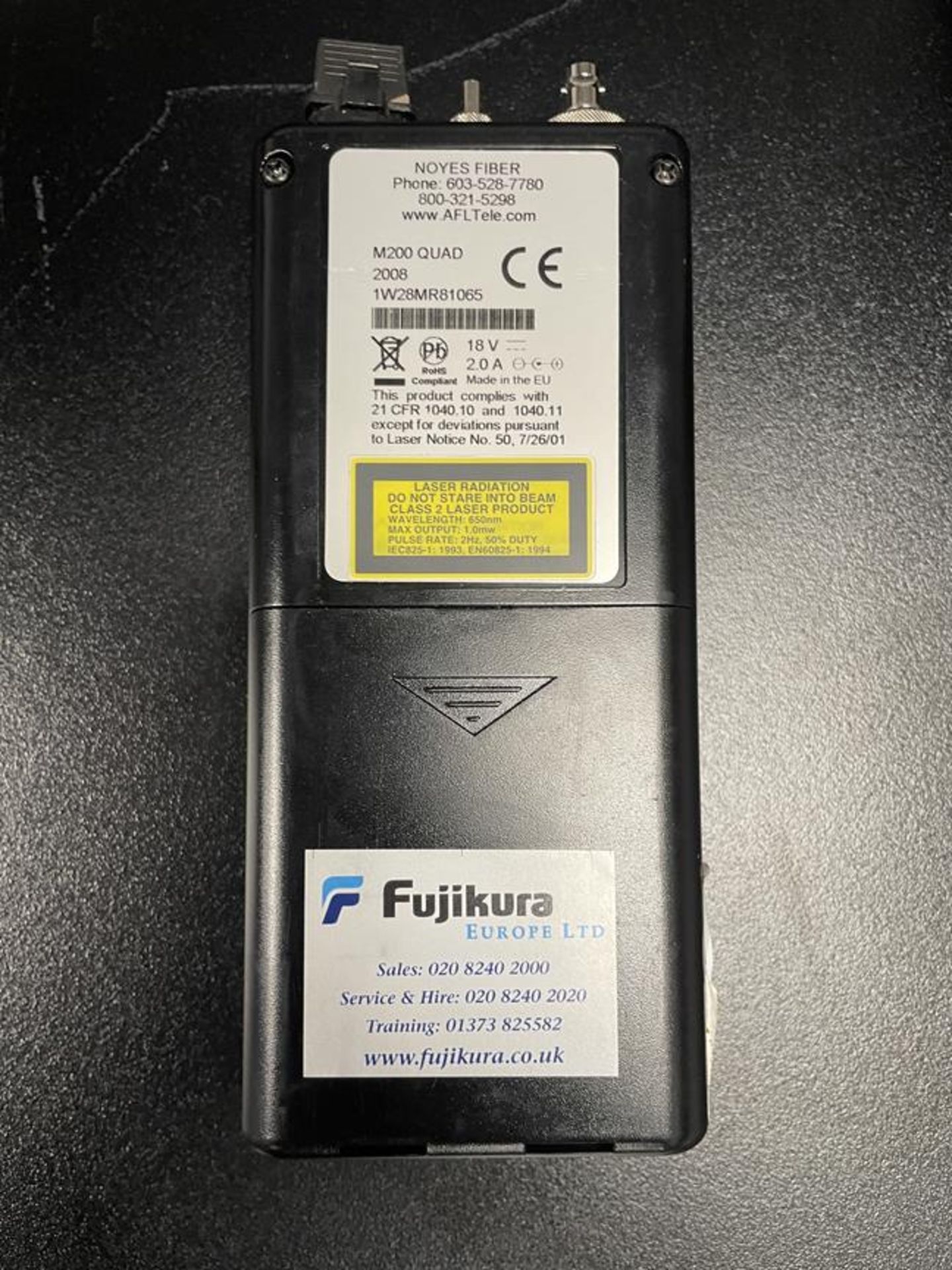 2008 AFL Telecomunications M200 OTDR Noyes Fiber S/No. 1W28MR81065 (GB REF#6) - Image 3 of 3