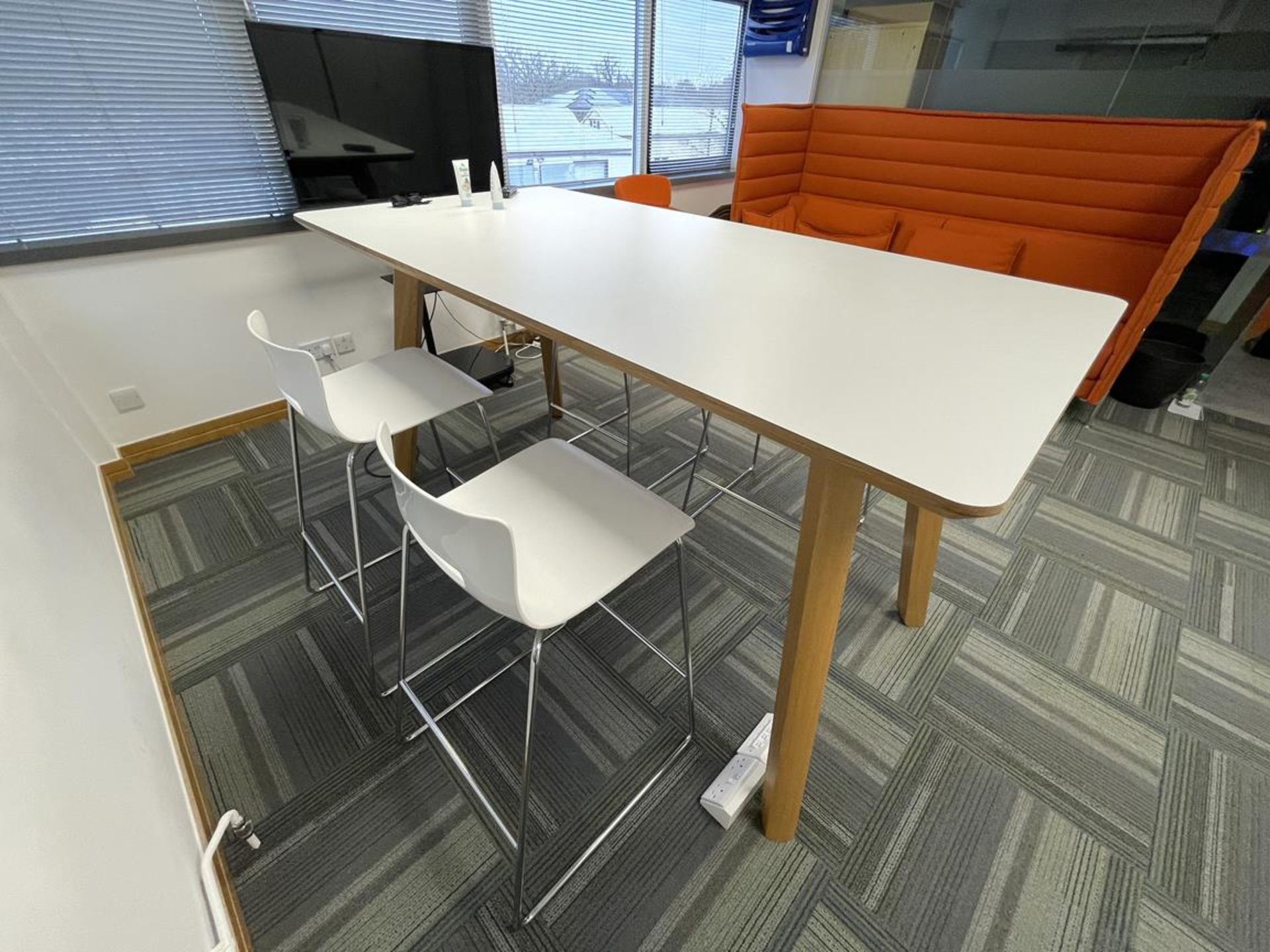 Furniture Contents of The Breakout Room to Include High Table to c.2M, 4x Allermuir Chrome Framed - Image 6 of 7