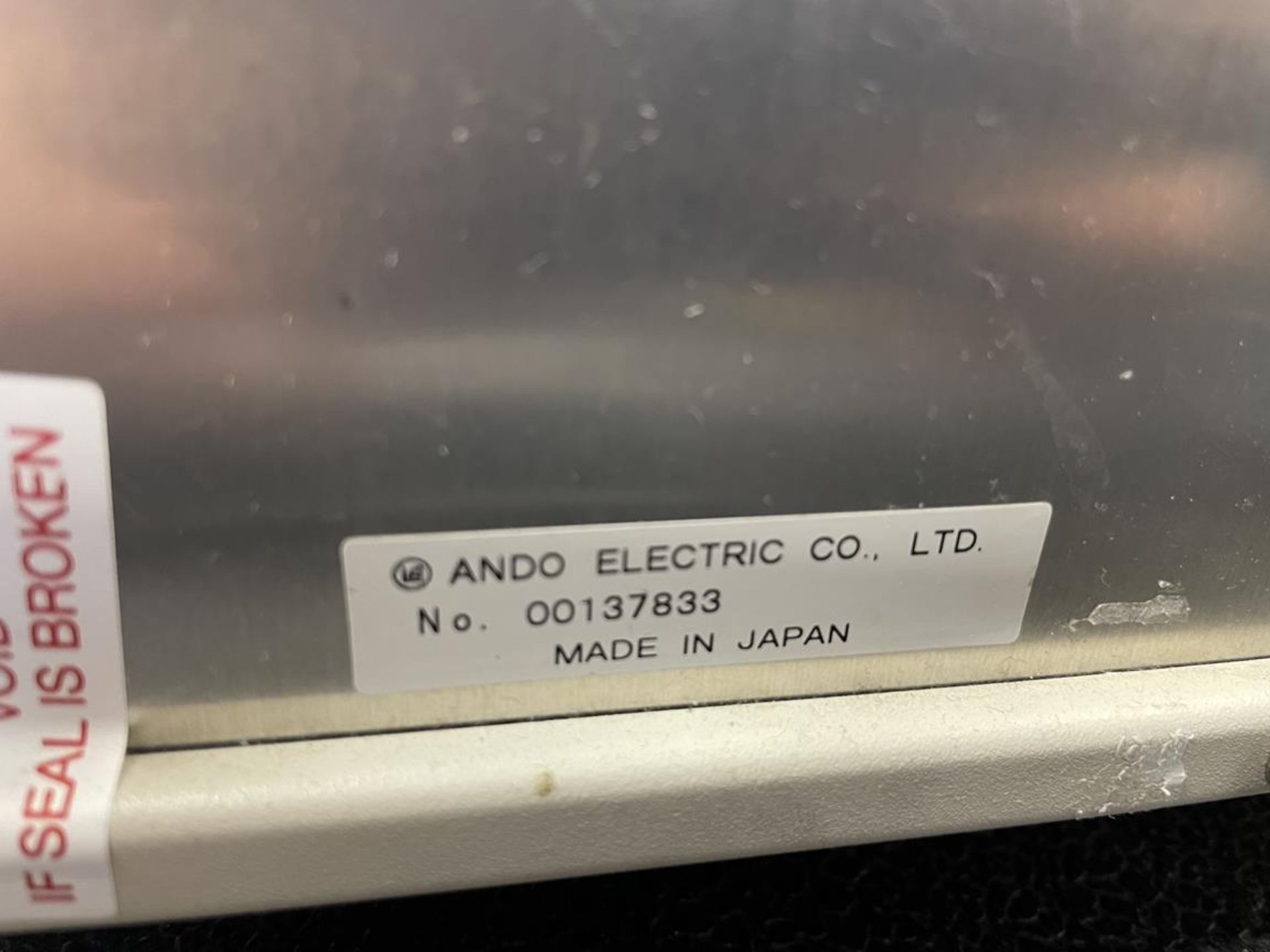 Ando AQ6317B Optical Spectrum Analyser S/No. 00137833 (GB REF#36) - Image 2 of 2