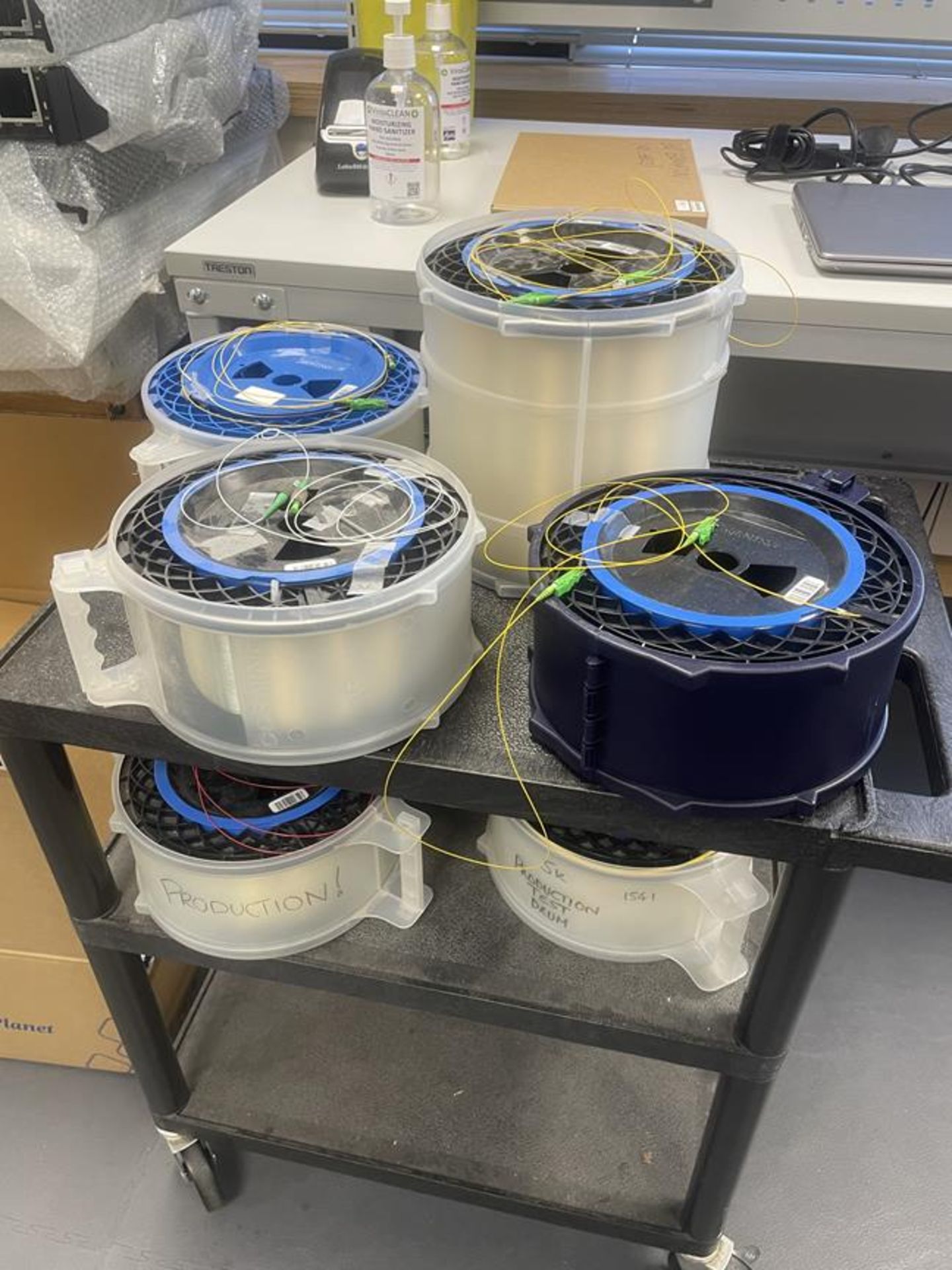 Quantity of Various Fiber Optic Spools as Lotted (GB REF#228)