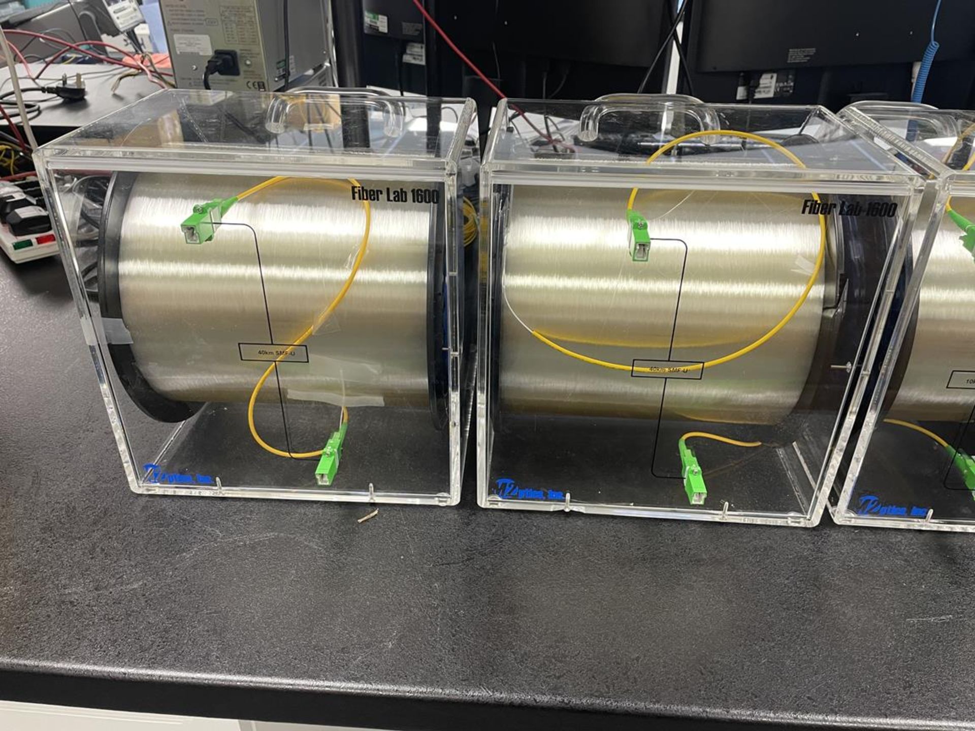 2x Encased Spools of M2 Optrics Fiber Lab 1600 40Km SMF-U with 2x Fiber Lab 800 10Km and 2x 5Km - Image 4 of 5