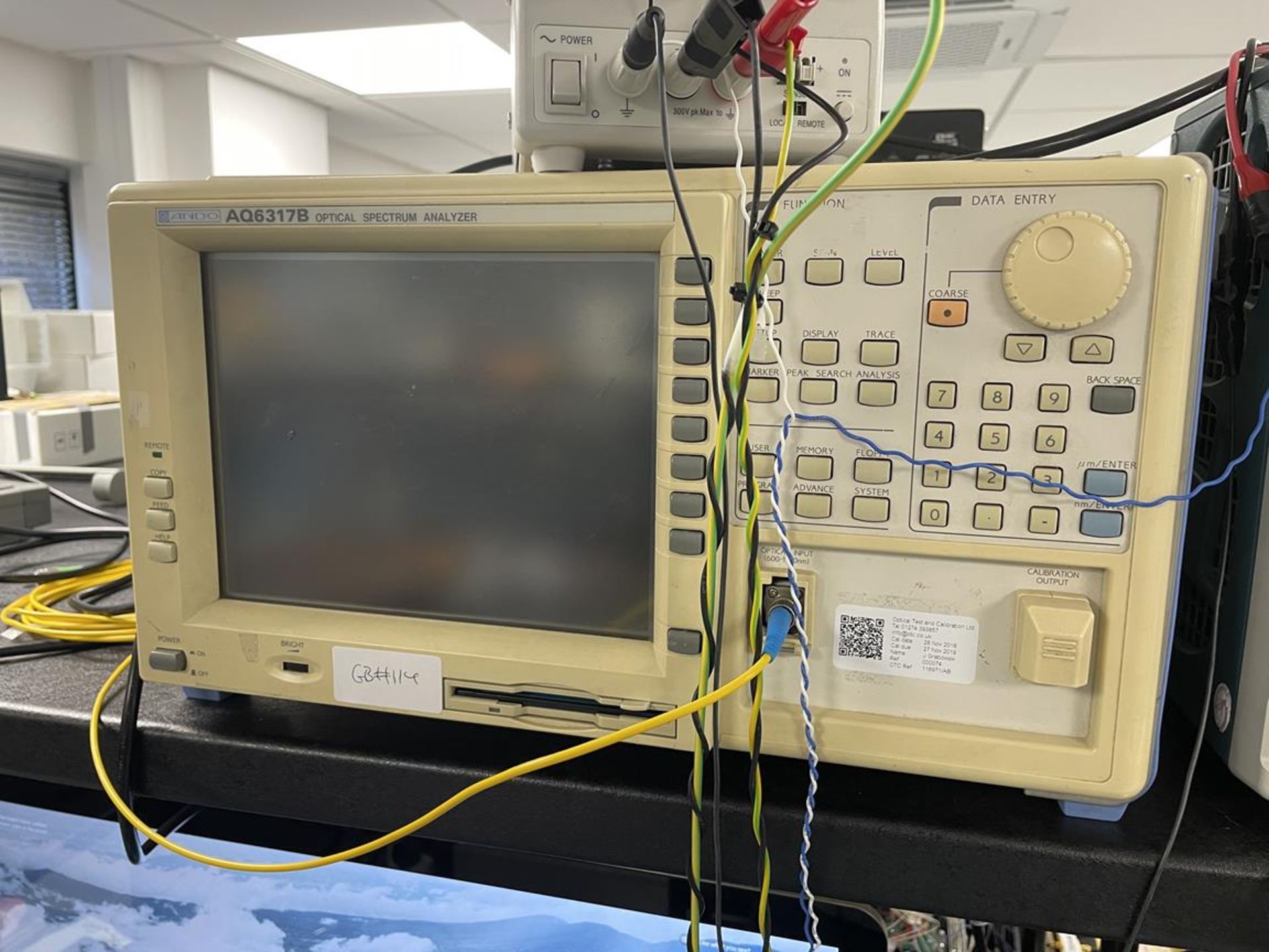 ANDO AQ6317B Optical Spectrum Analyzer (GB REF#114) - Image 2 of 2