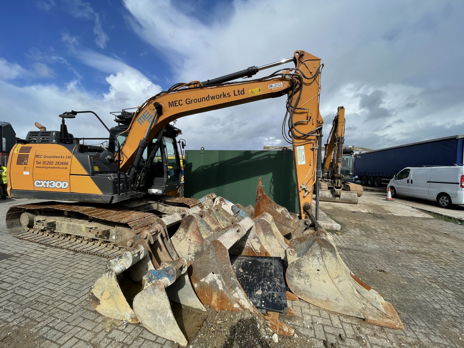 Case CX130D 13 Ton Excavator, S/N NSU13DMNZLA13806 (2019) 5836.6 Hrs, Max operating mass 1500kg with - Image 2 of 7