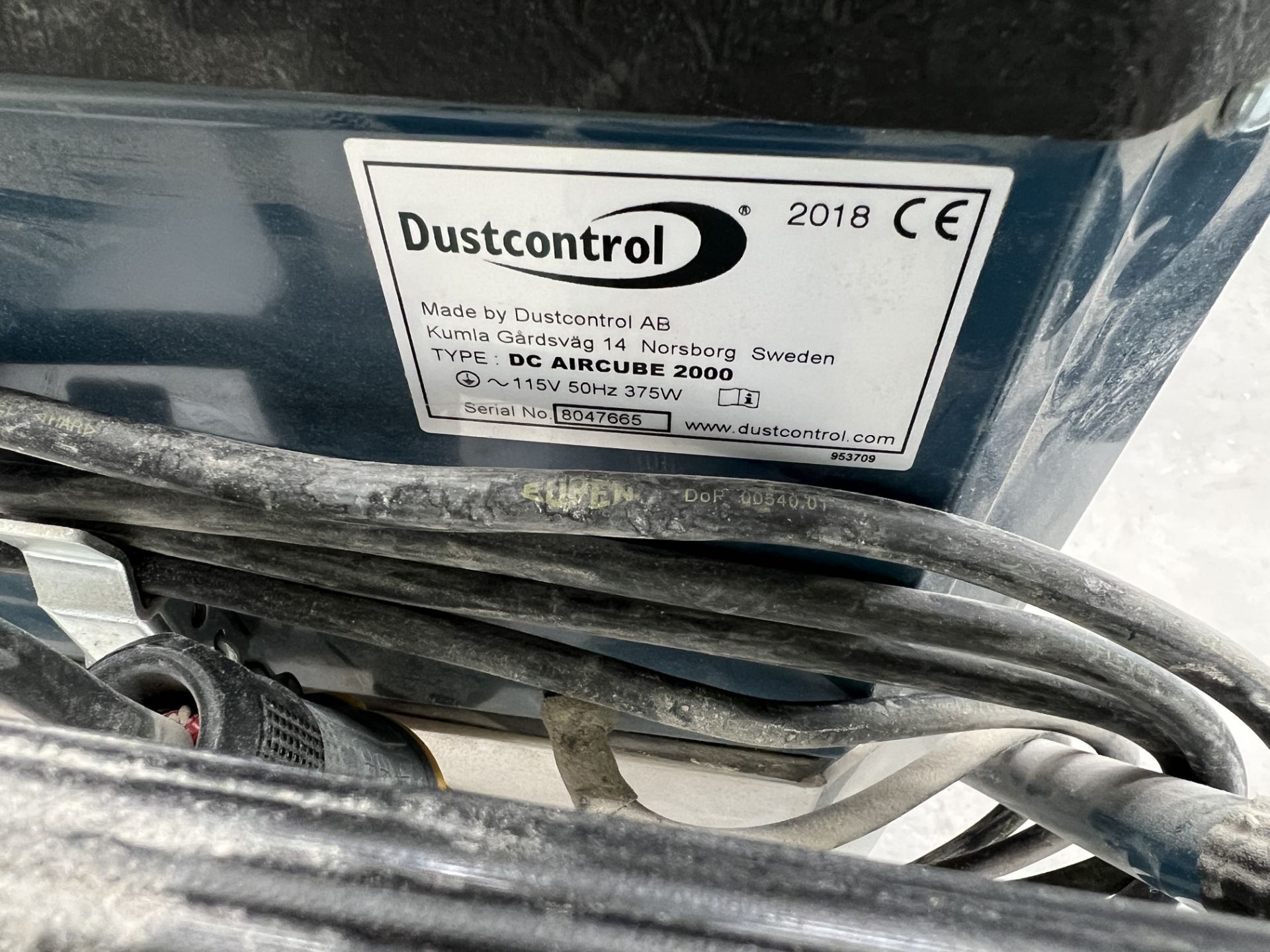 Dustcontrol DC, Aircube 2000, air cleaner, capacity 1850m³/h, 115v, 375 watt, Serial No. 8047665 ( - Image 4 of 5