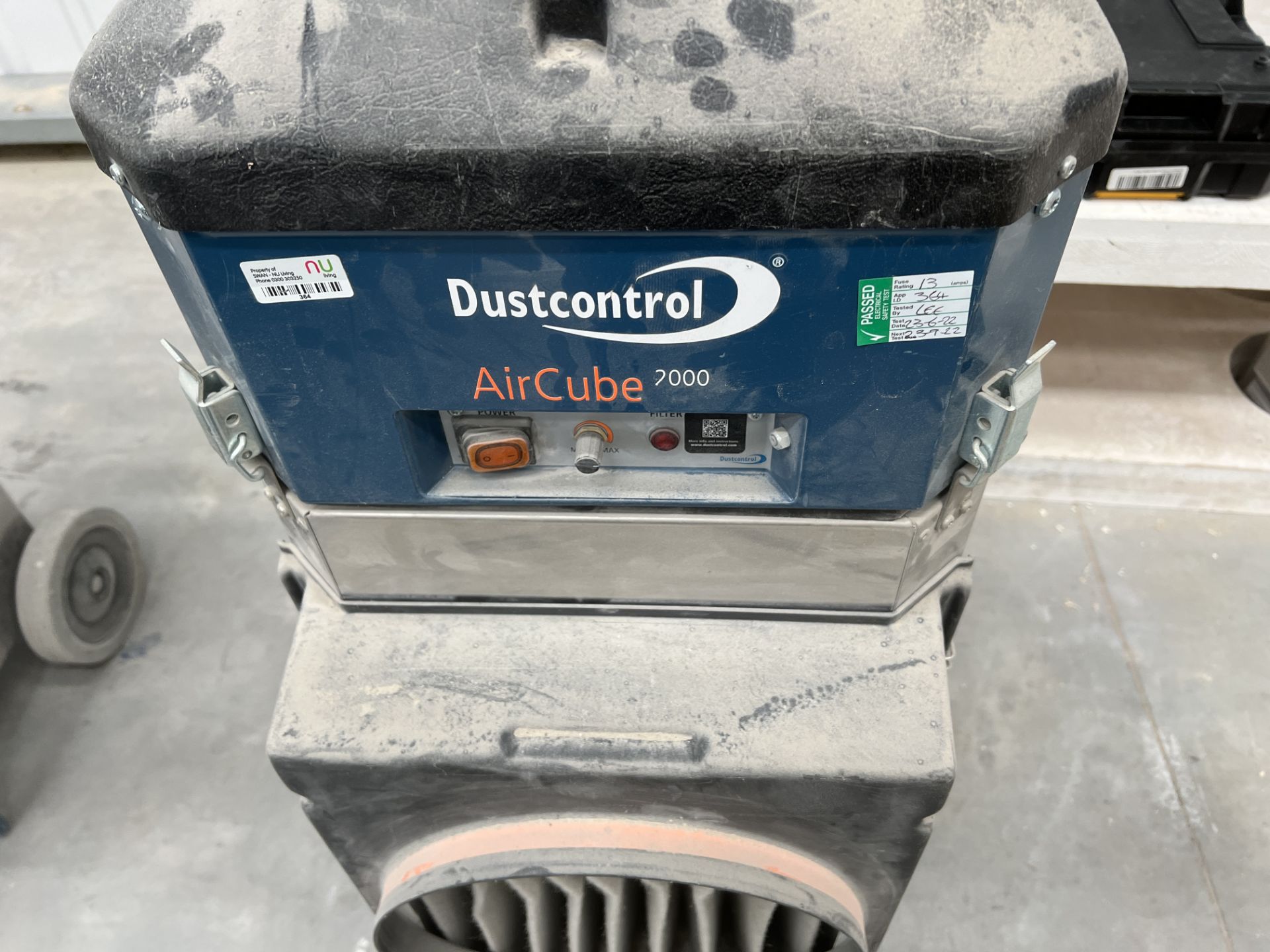 Dustcontrol DC, Aircube 2000, air cleaner, capacity 1850m³/h, 115v, 375 watt, Serial No. 8047665 ( - Image 3 of 5