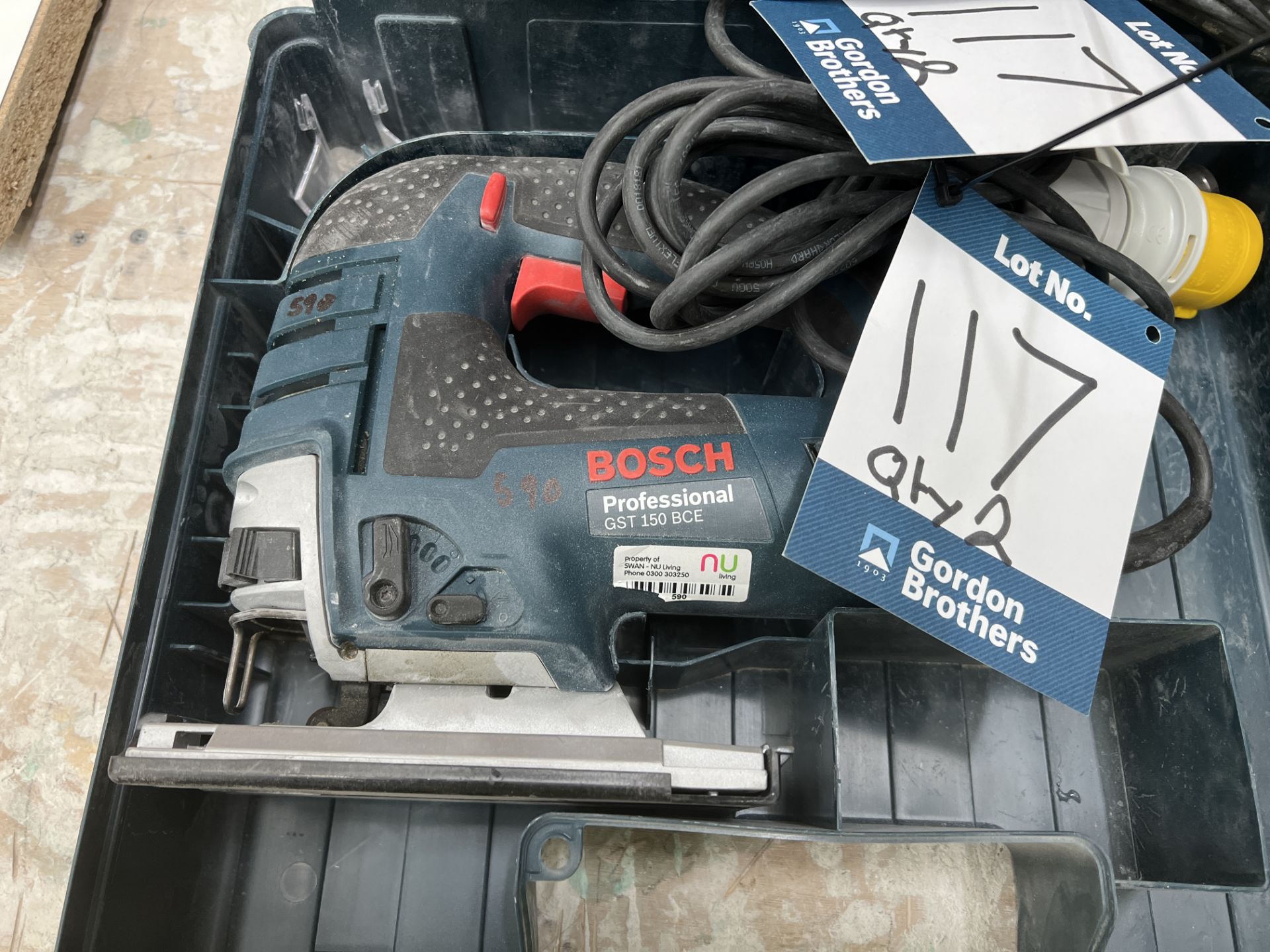 2x no.) Bosch, Professional GST150 BCE jigsaws, 110 volts (DOM: 2018) - Image 4 of 4