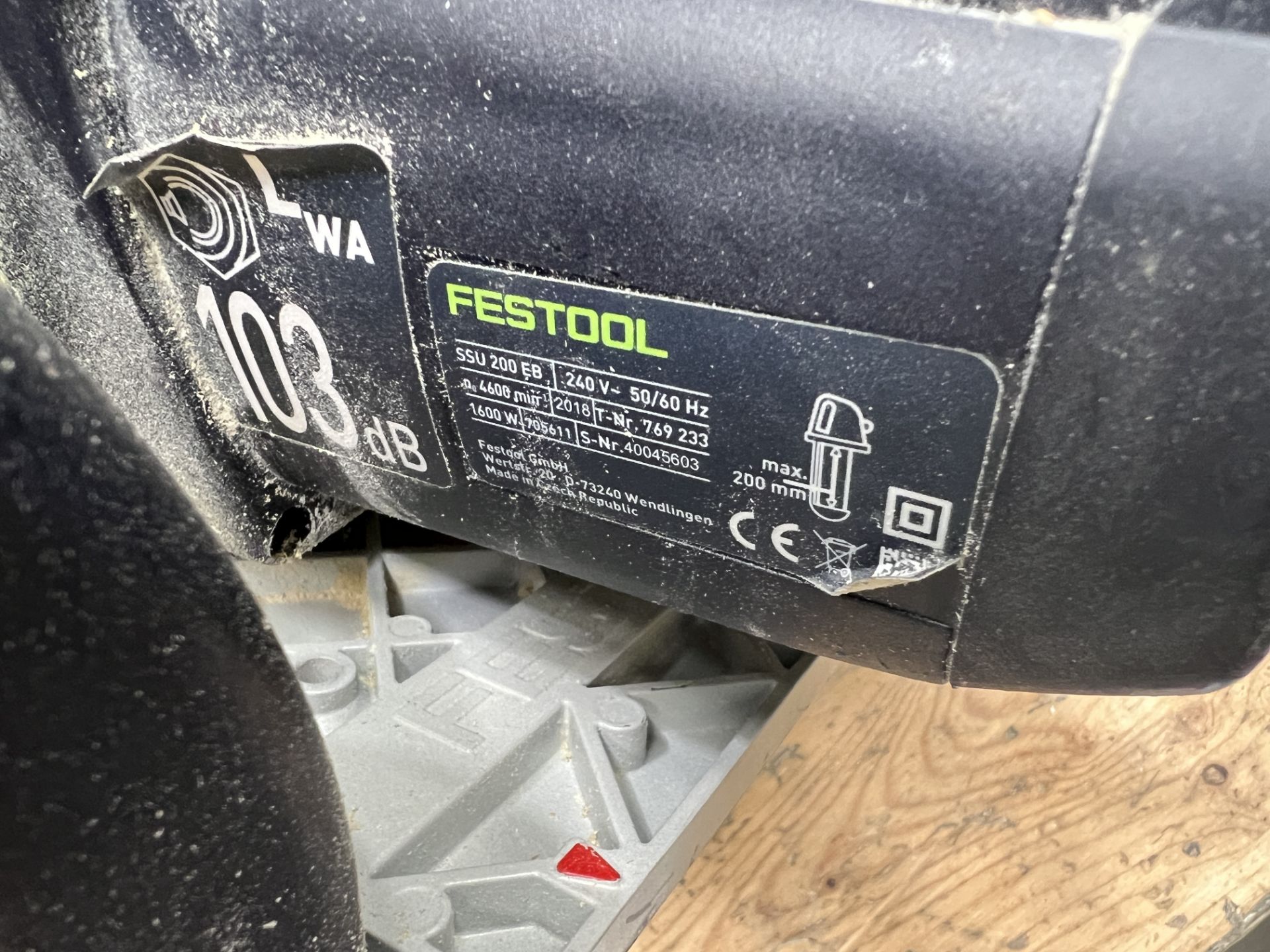 Festool, SSU200EB universal sword saw, 240 volt, Serial No. 40045603 (DOM: 2018) - Image 3 of 4