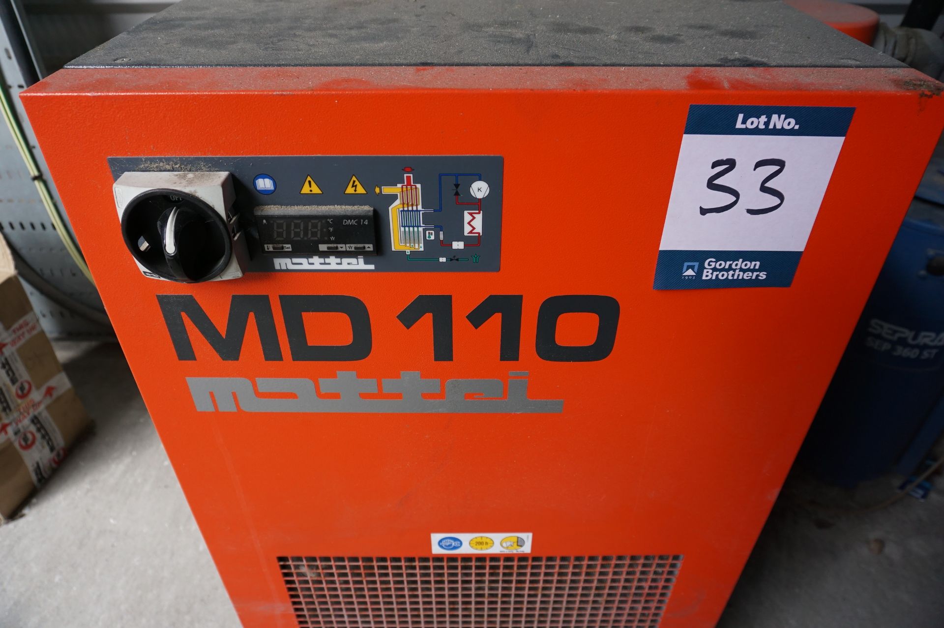 Mattei, MD110/AC compressed air dryer, Serial No. 17R004318 (DOM: 2017) - Image 4 of 7