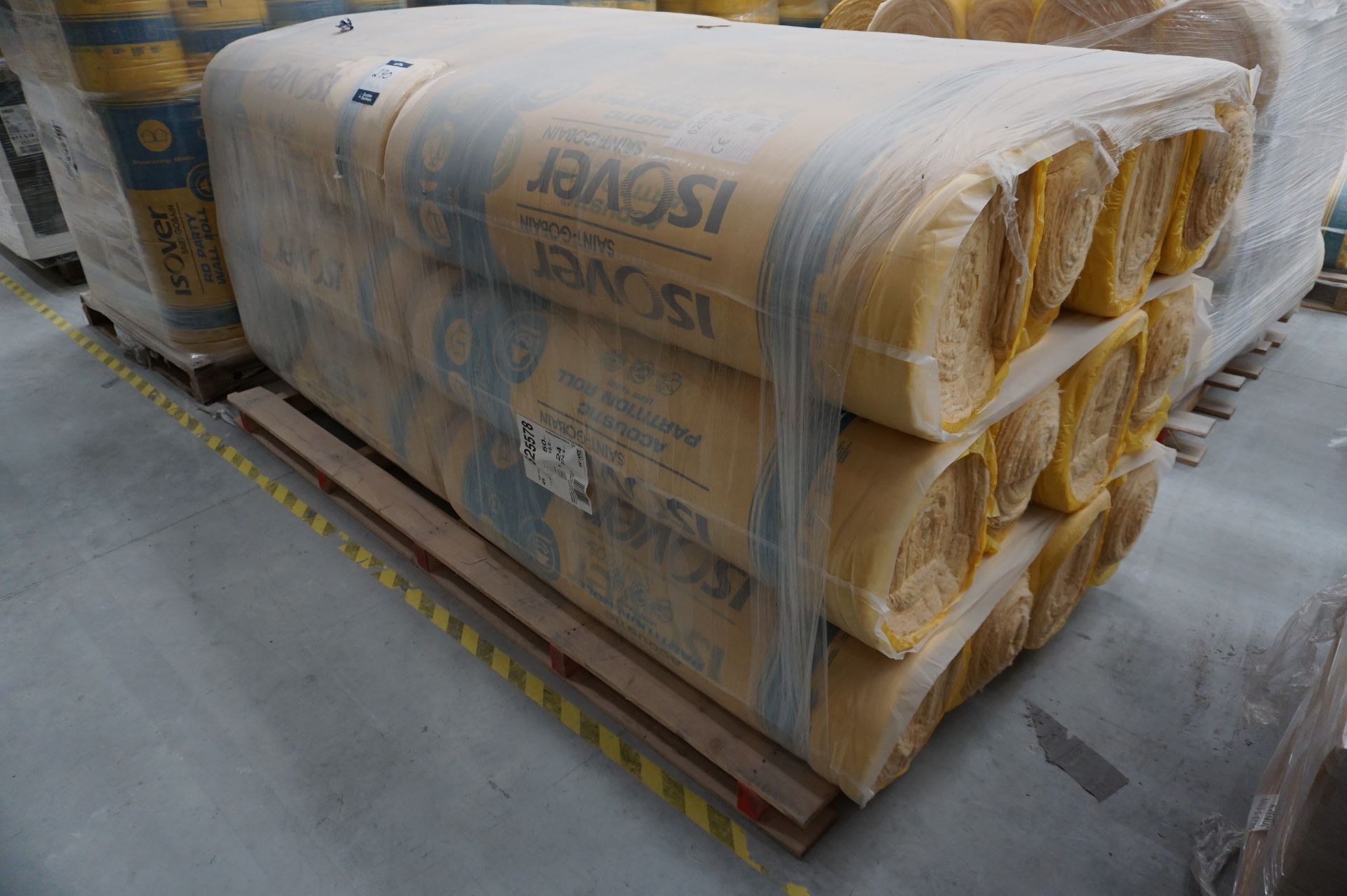 24x (no.) rolls Isover Saint Gobain acoustic partition roll 2 x 600mm x 13000mm x 50mm (unused)