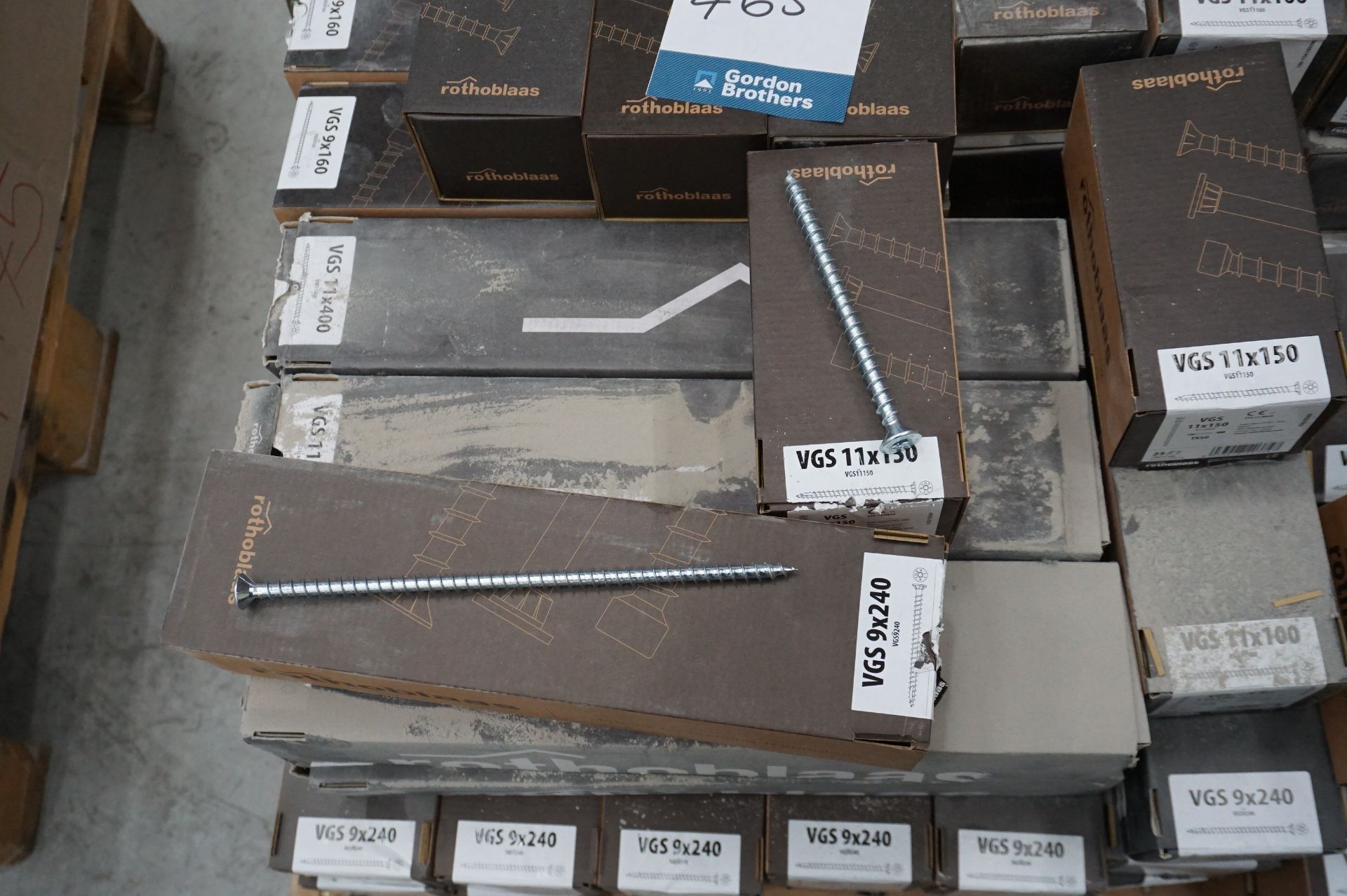 Pallet of Rothoblaas screws to include; VGS 11 x 200mm self tapping wood screws , VGS 9 x 240mm self - Image 3 of 8