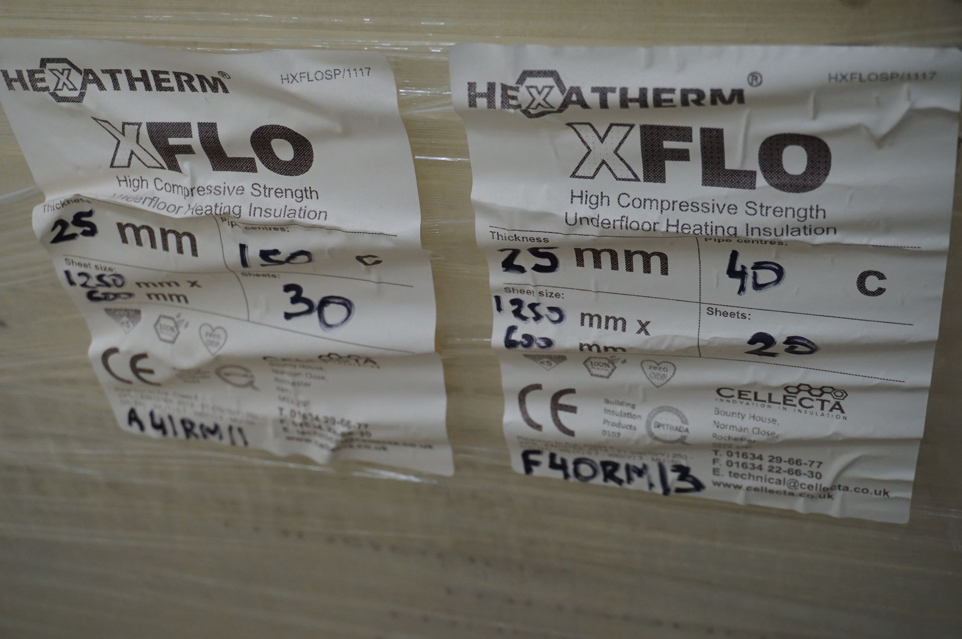 Approx. 150x (no.) Cellecta, Heatherm XLFO high compressive underfloor heating insulation sheets, - Image 5 of 6