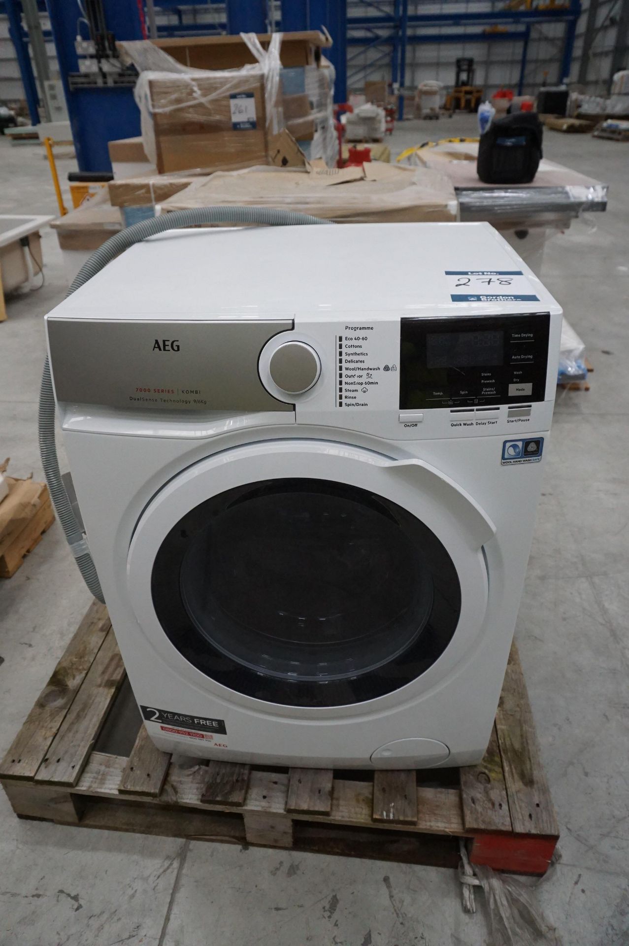 Zanussi, ZDT21001FA washing machine (unused) together with AEG, 7000 Series Kombi Dualsense washer/ - Image 2 of 10
