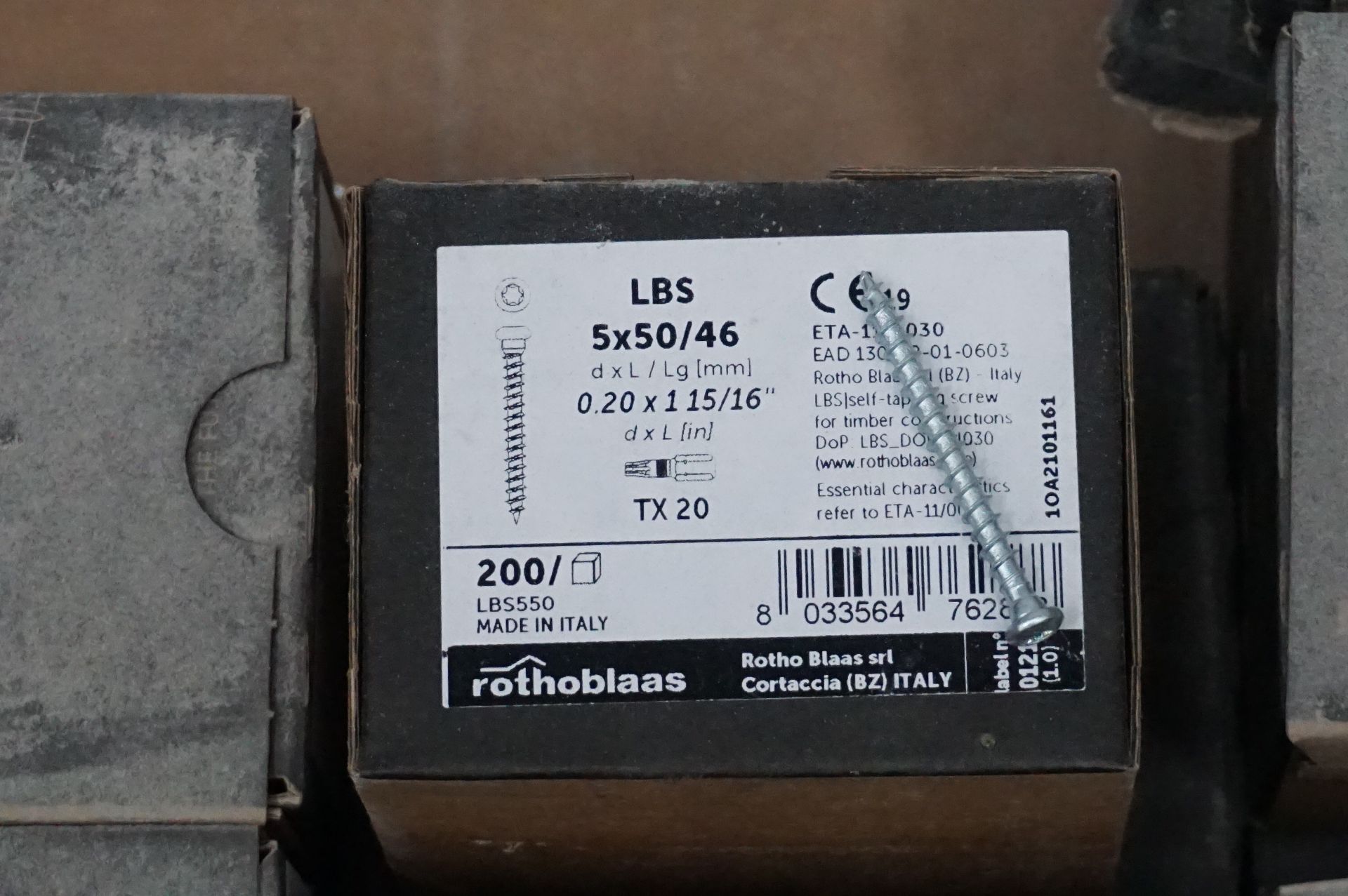 1x (no.) pallet of Rothoblaas screws LBS 5 x 50 qty approx. 10,000 self tapping wood screws and a - Image 20 of 21