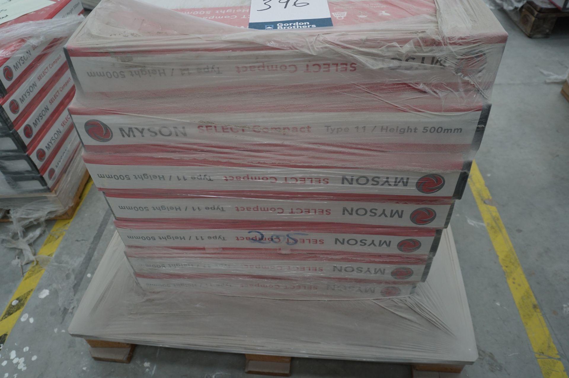 8x (no.) Myson, Select compact SS50 100G Type 11, 500 x 1100mm single white radiator - Image 2 of 4